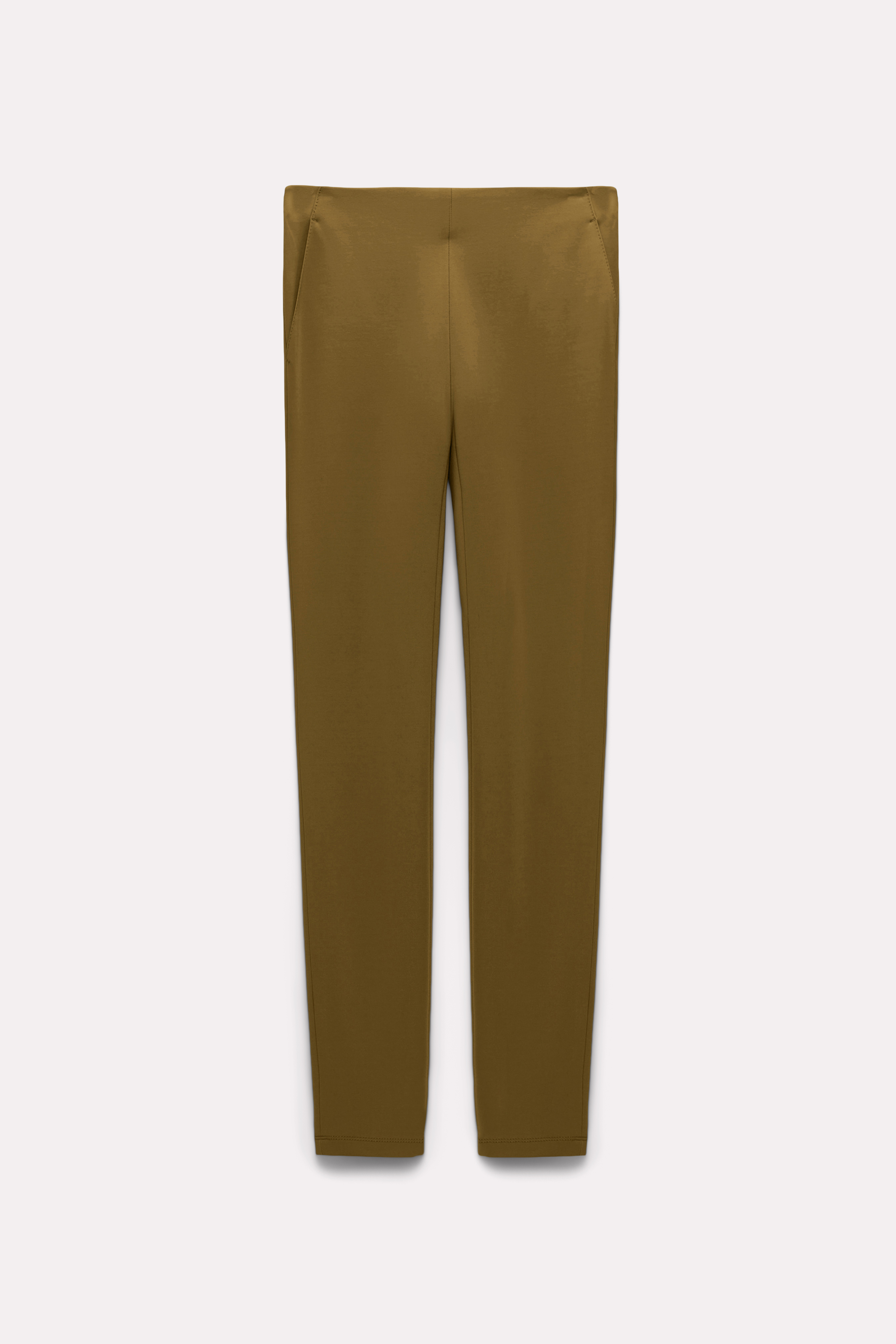 Dorothee Schumacher Punto Milano leggings olive green