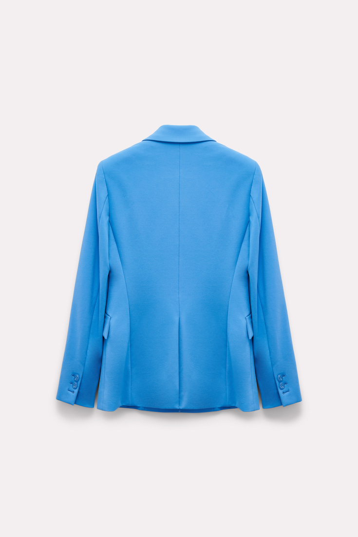 Dorothee Schumacher Doppelreihiger Blazer aus Punto Milano cornflower blue