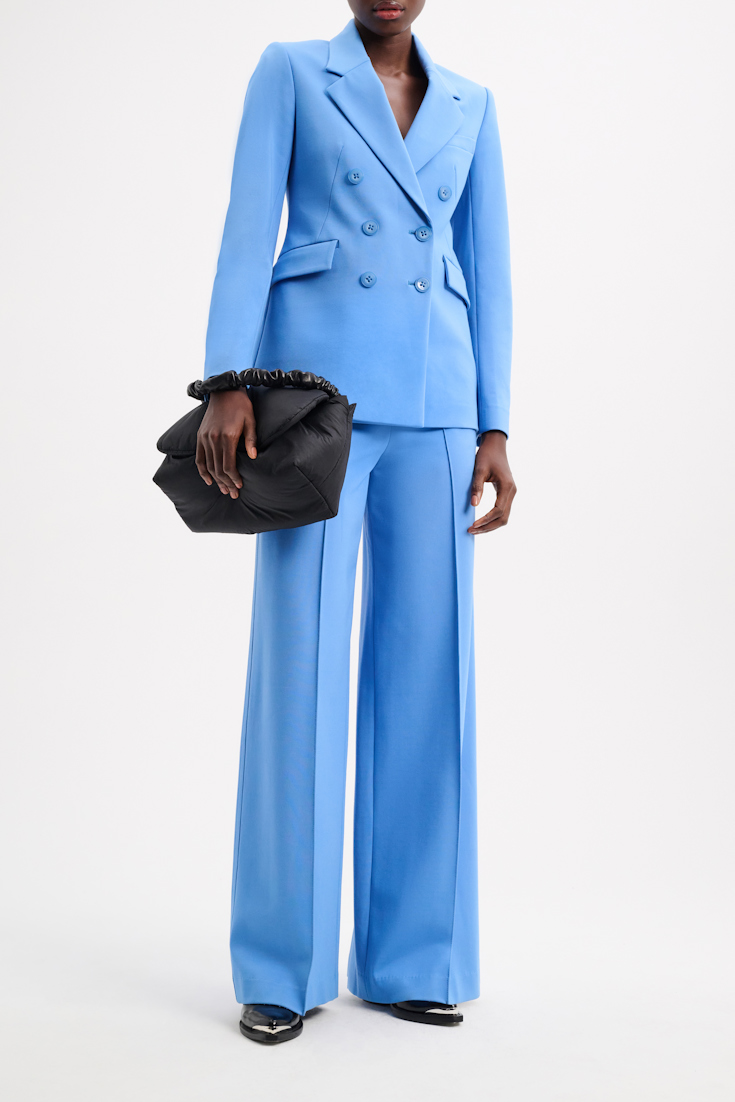 Dorothee Schumacher Wide leg pants in Punto Milano cornflower blue