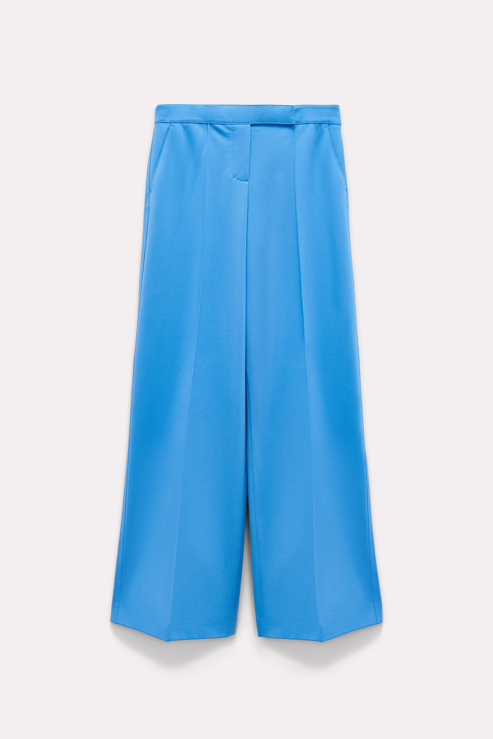 Dorothee Schumacher Hose aus Punto Milano mit weitem Bein cornflower blue