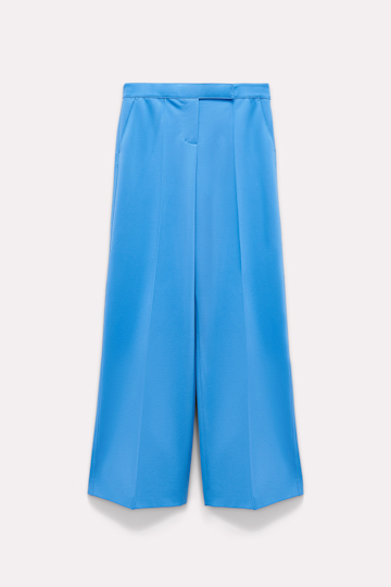 Dorothee Schumacher Hose aus Punto Milano mit weitem Bein cornflower blue