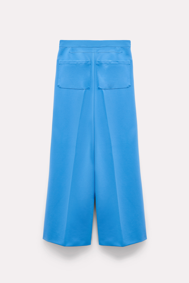 Dorothee Schumacher Hose aus Punto Milano mit weitem Bein cornflower blue