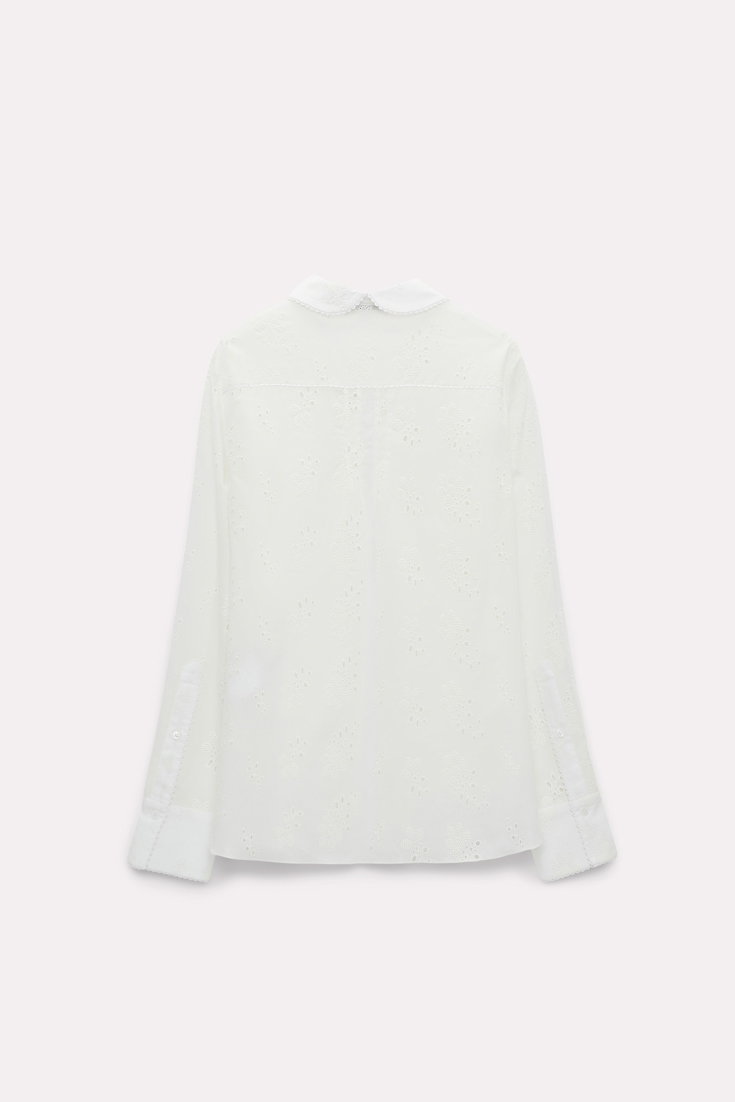 Dorothee Schumacher Bluse aus Broderie Anglaise camellia white