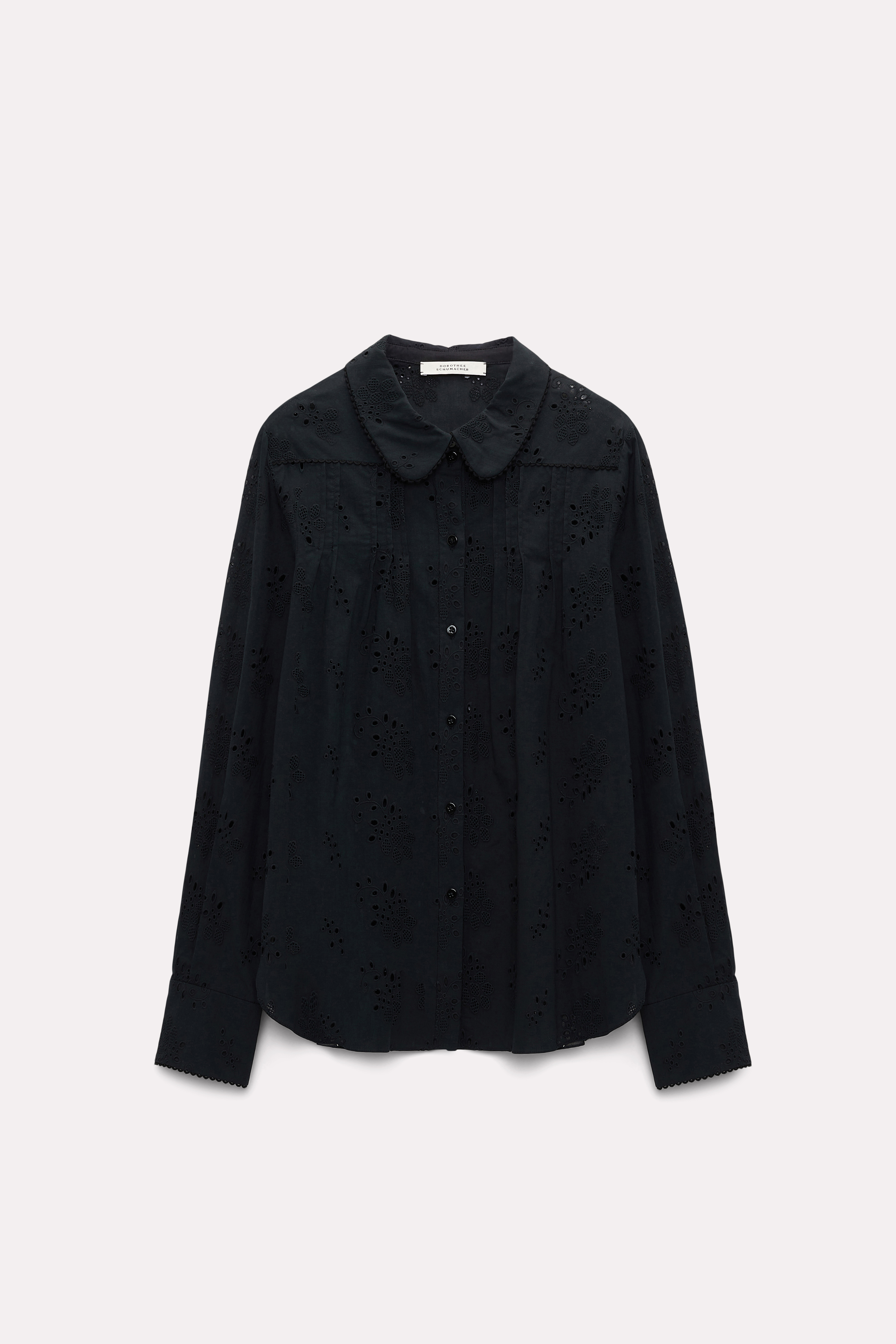 Dorothee Schumacher Blouse in broderie anglaise pure black