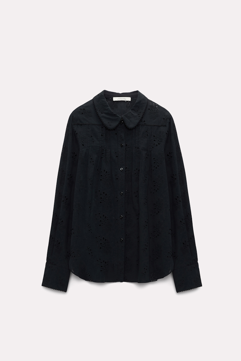 Dorothee Schumacher Blouse In Broderie Anglaise In Black