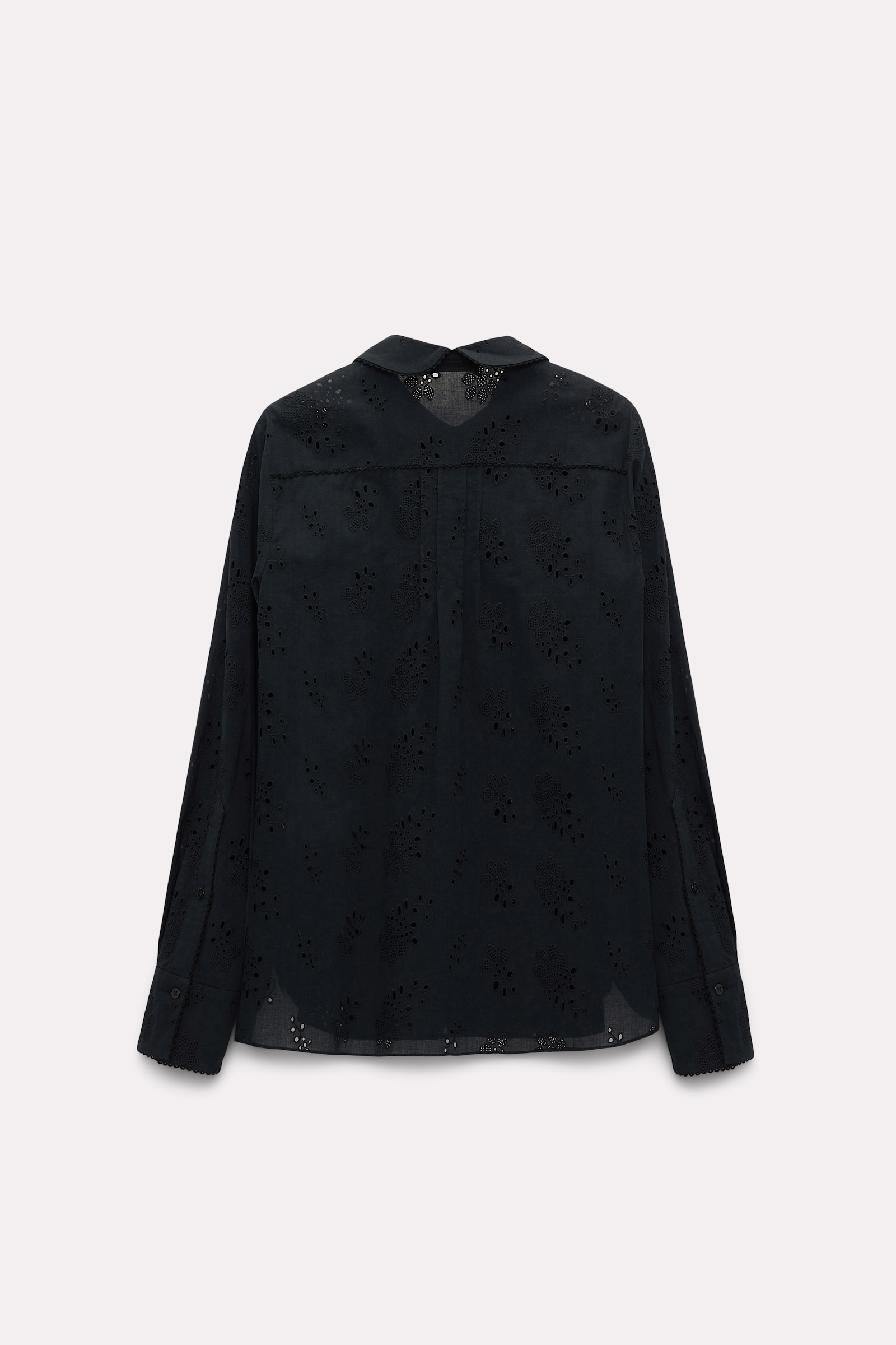 Dorothee Schumacher Bluse aus Broderie Anglaise pure black