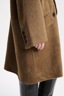 Dorothee Schumacher Oversized coat in wool-alpaca dark khaki