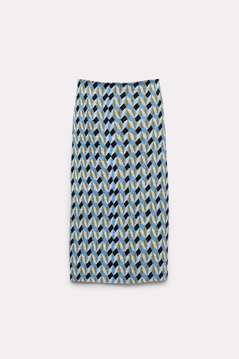 Dorothee Schumacher Graphic Print Smocked Skirt In Multi Colour