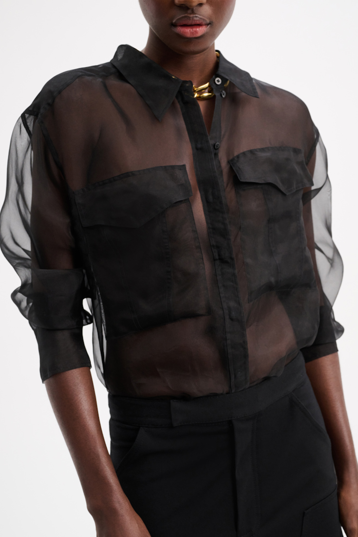SHEER OPULENCE blouse