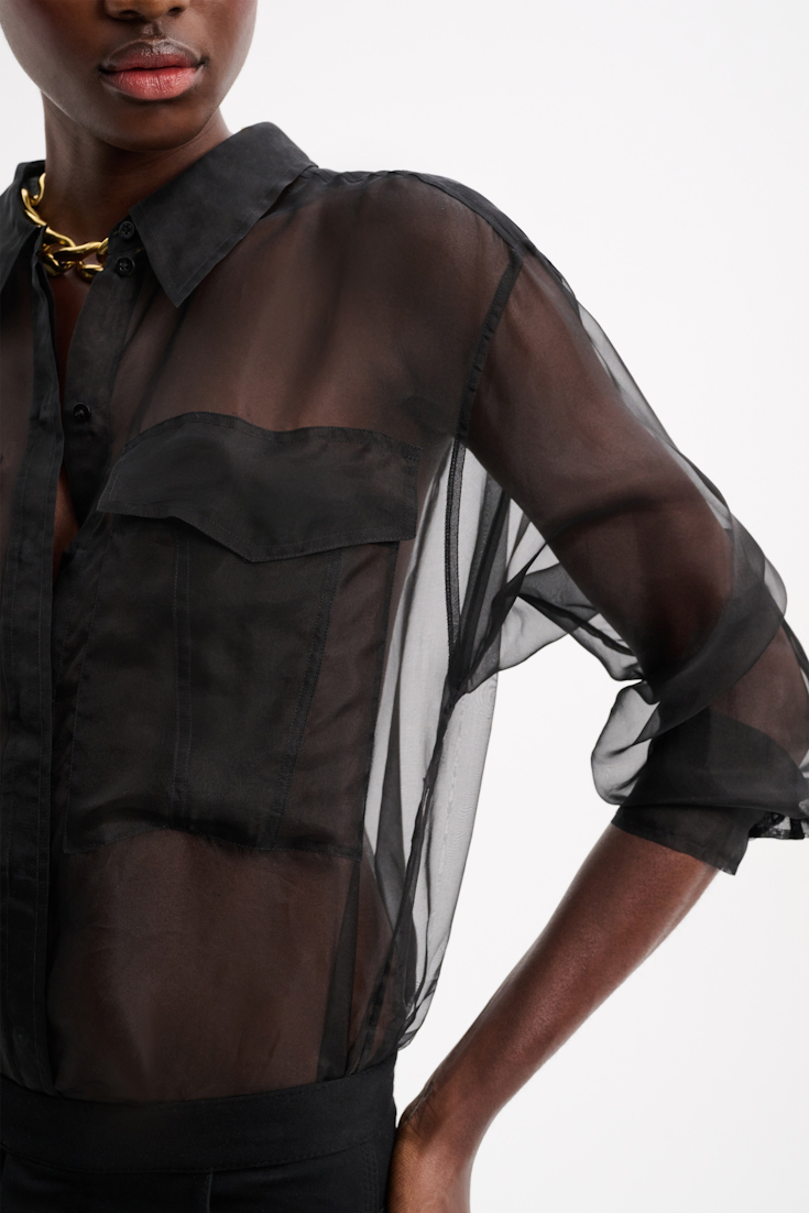 SHEER OPULENCE blouse