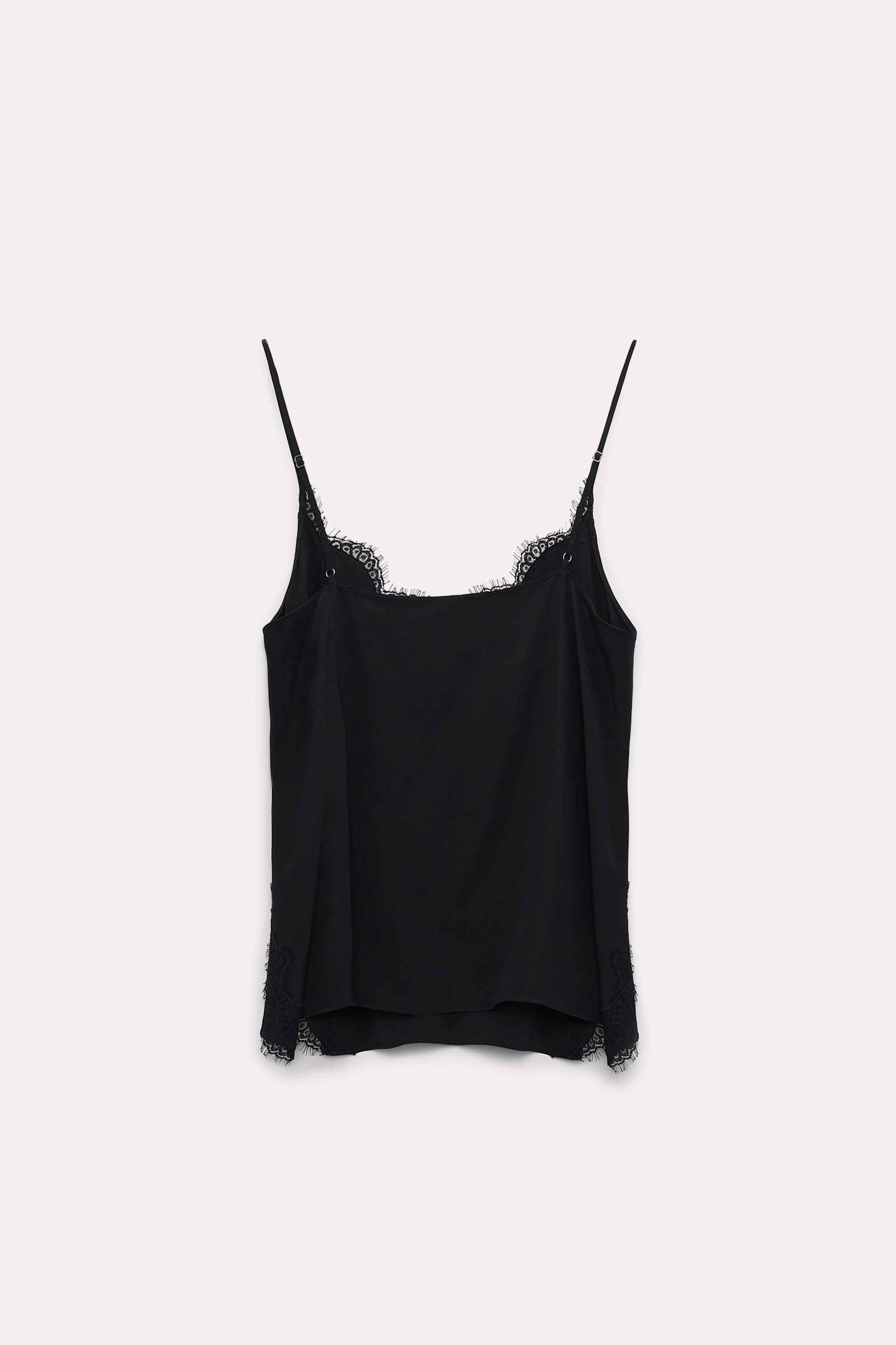 Dorothee Schumacher Silk camisole with lace pure black