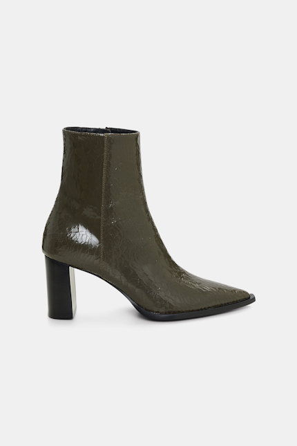 CRACKLE EDGINESS bootie Dorothee Schumacher Ankle Boot mit Crackle-Effekt true khaki