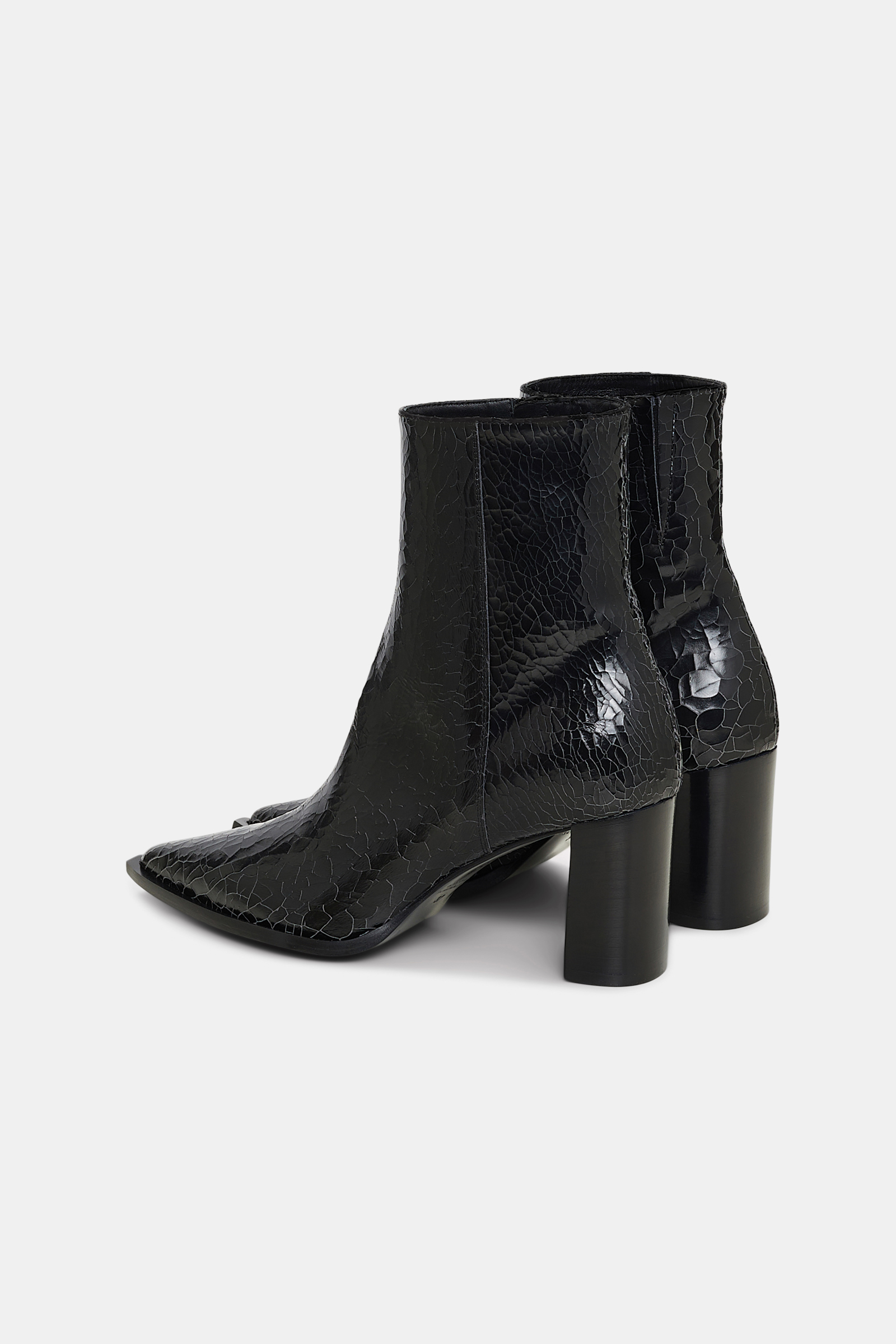 Dorothee Schumacher Ankle Boot mit Crackle-Effekt pure black