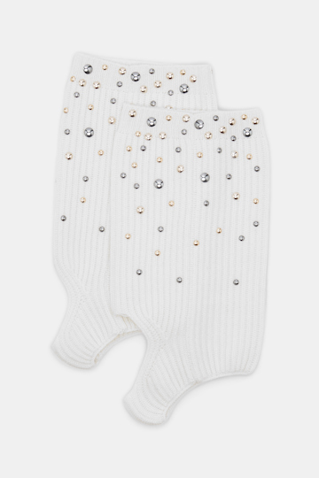 CASHMERE COOLNESS studded legwarmer