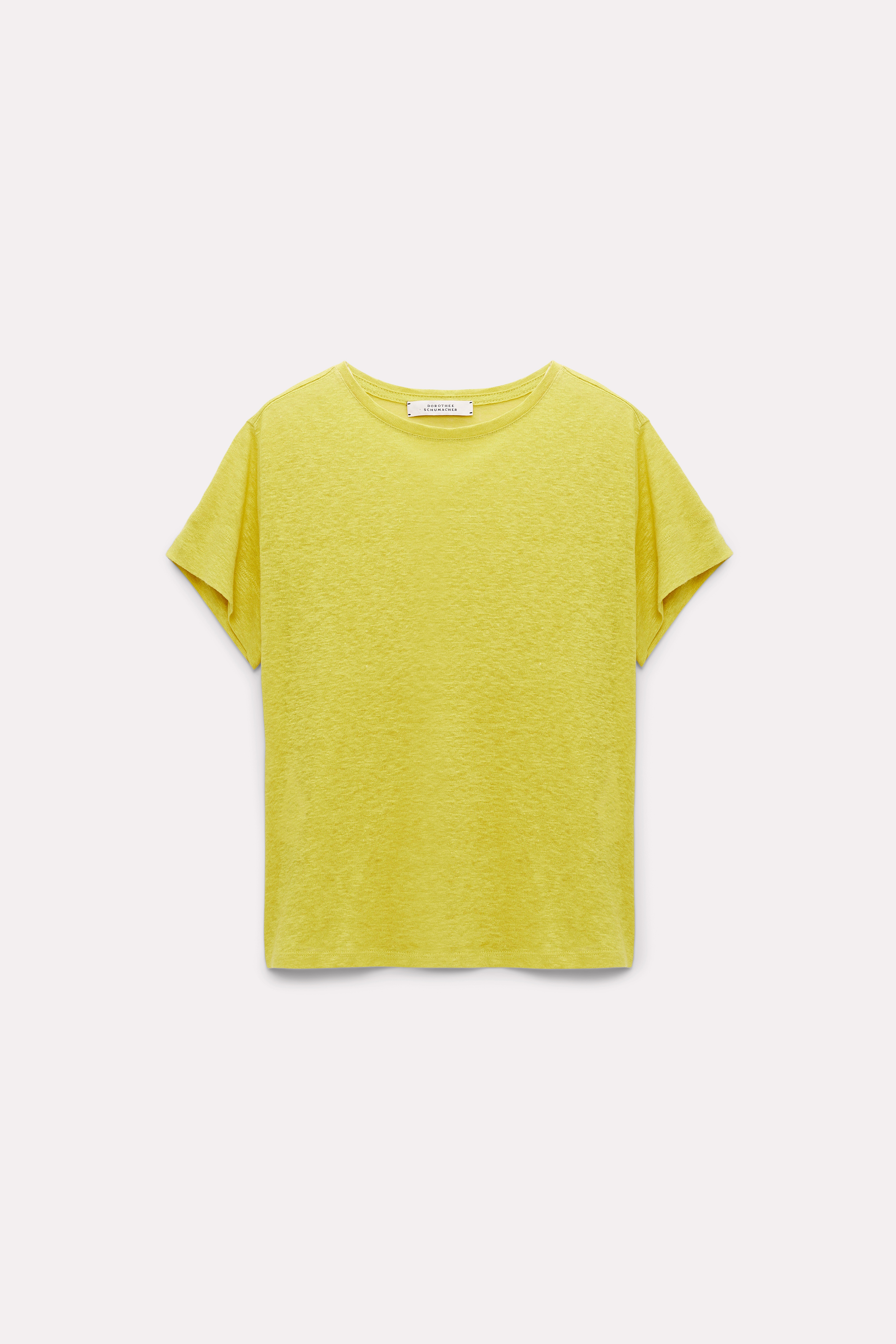 Dorothee Schumacher Crew Neck Short-sleeved T-shirt In Yellow