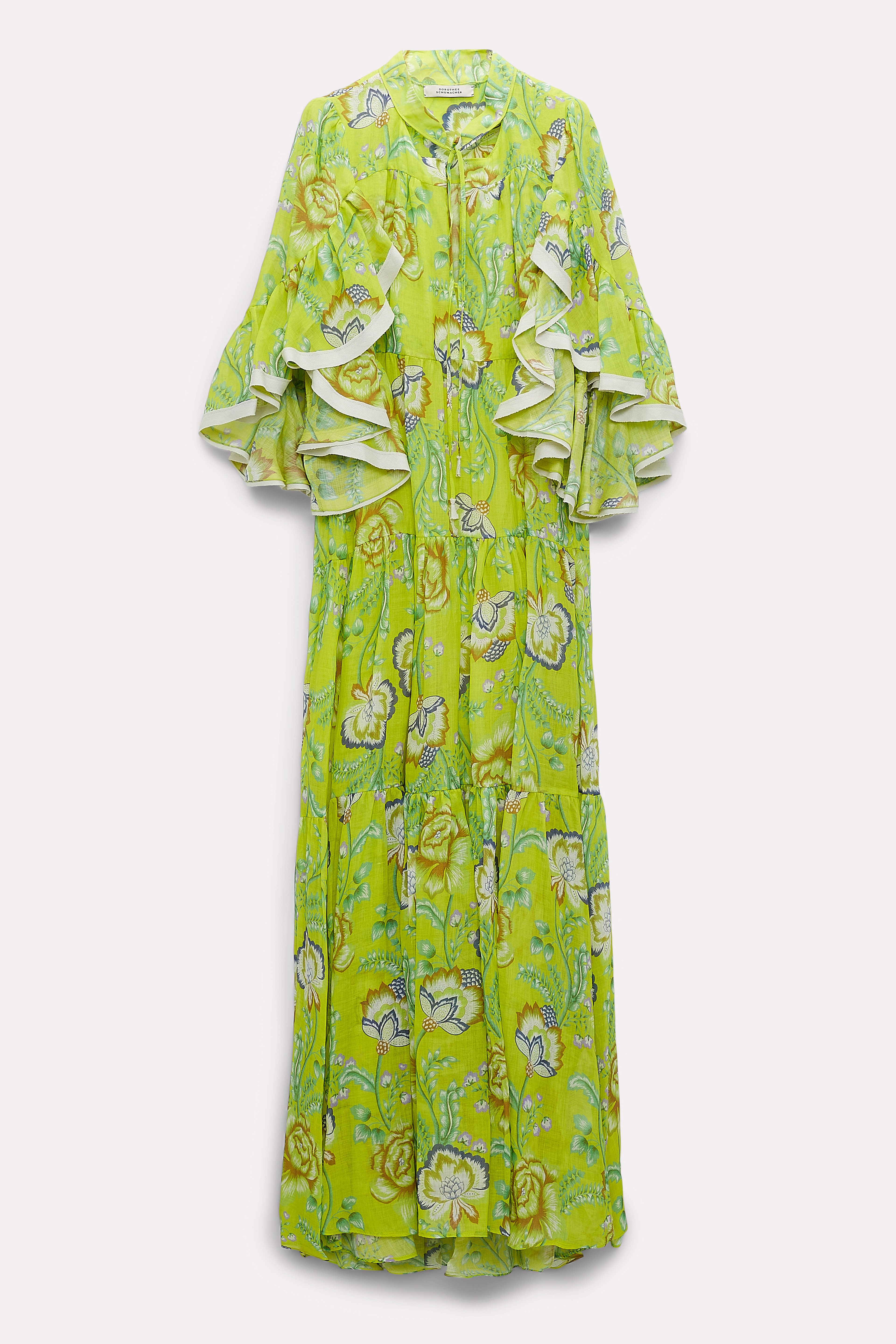 Dorothee Schumacher Floral-print Tiered Maxi Dress In Multi Colour