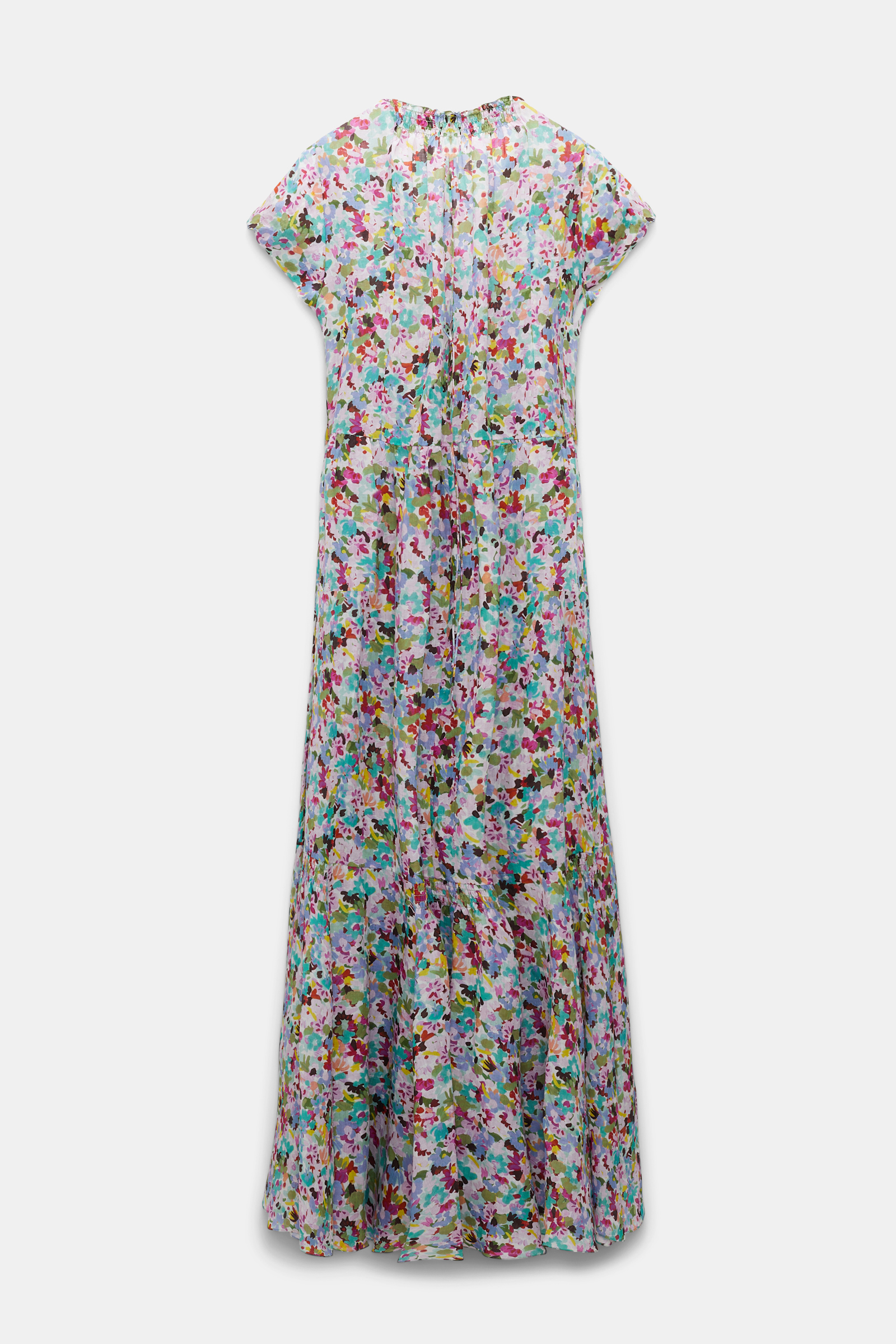 Dorothee Schumacher Florales Maxikleid aus Ramie colorful rose & green