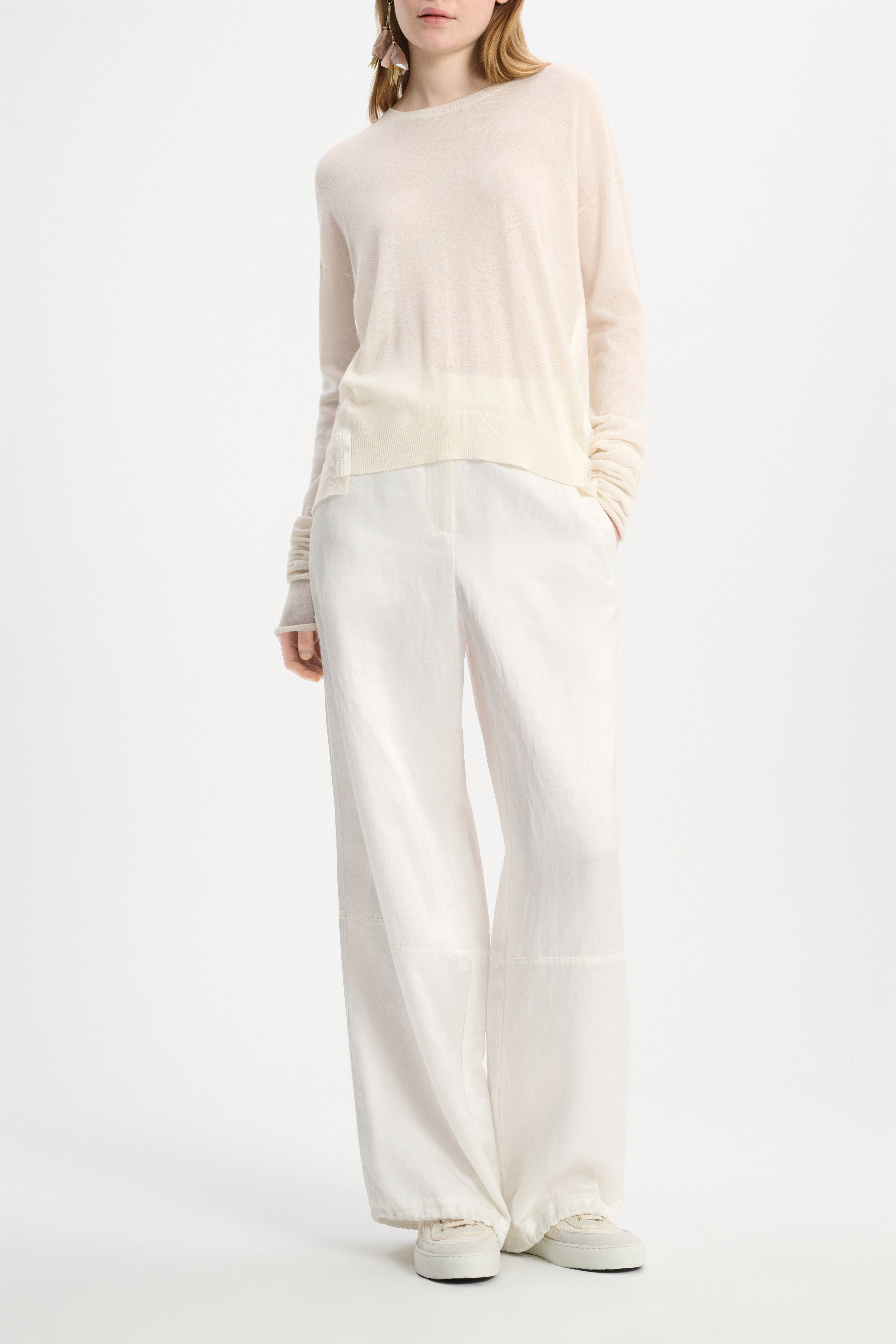 Dorothee Schumacher Wool-cashmere pullover with satin