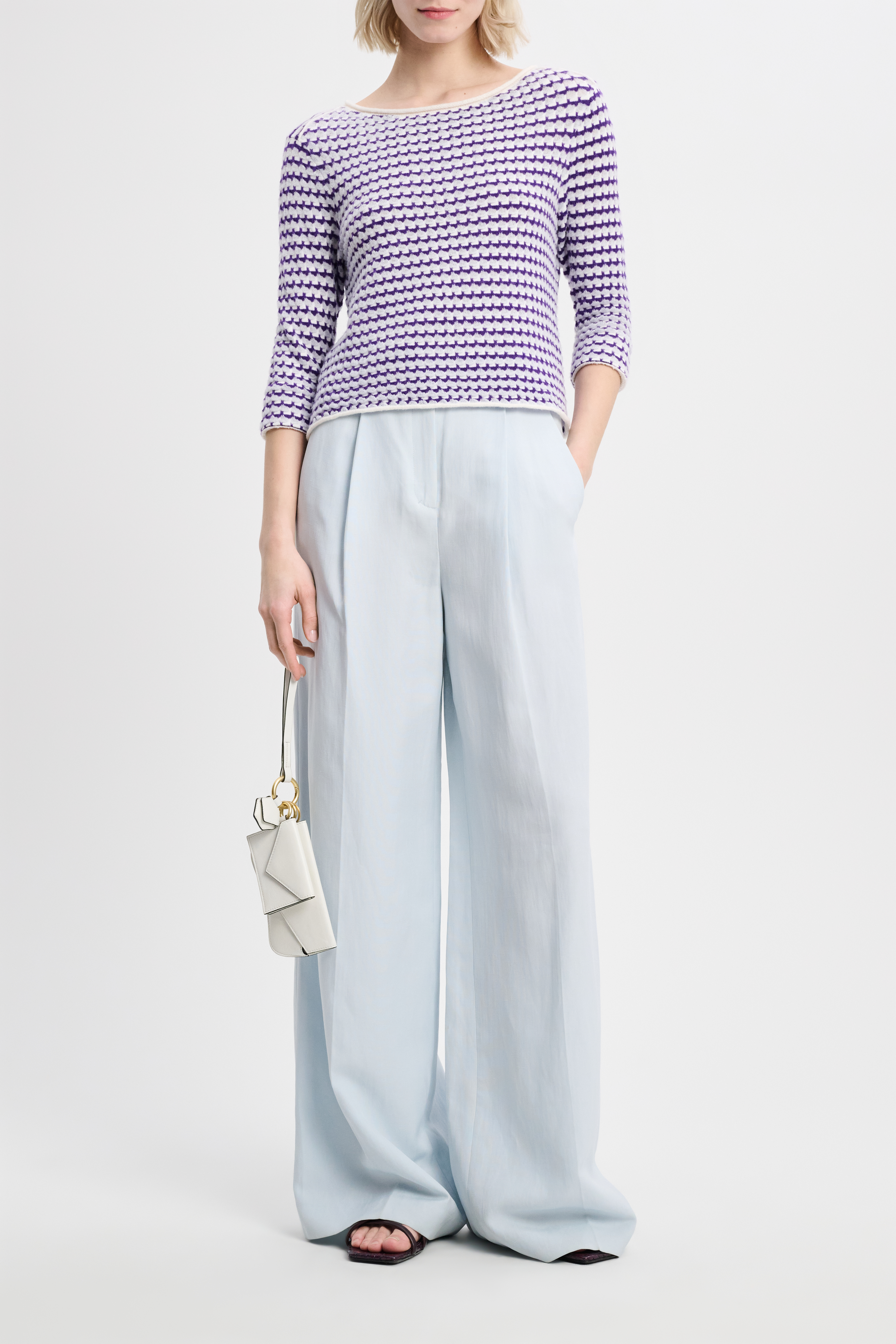 Dorothee Schumacher Jacquard knit top with bateaux