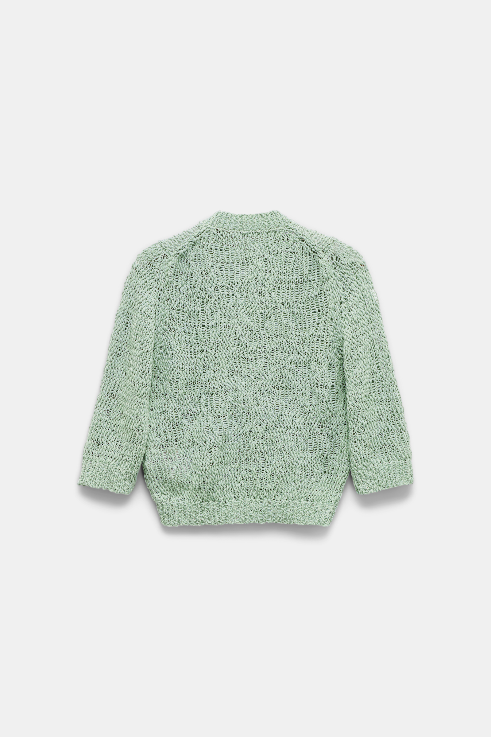 Dorothee Schumacher Textural knit cotton cardigan pale green