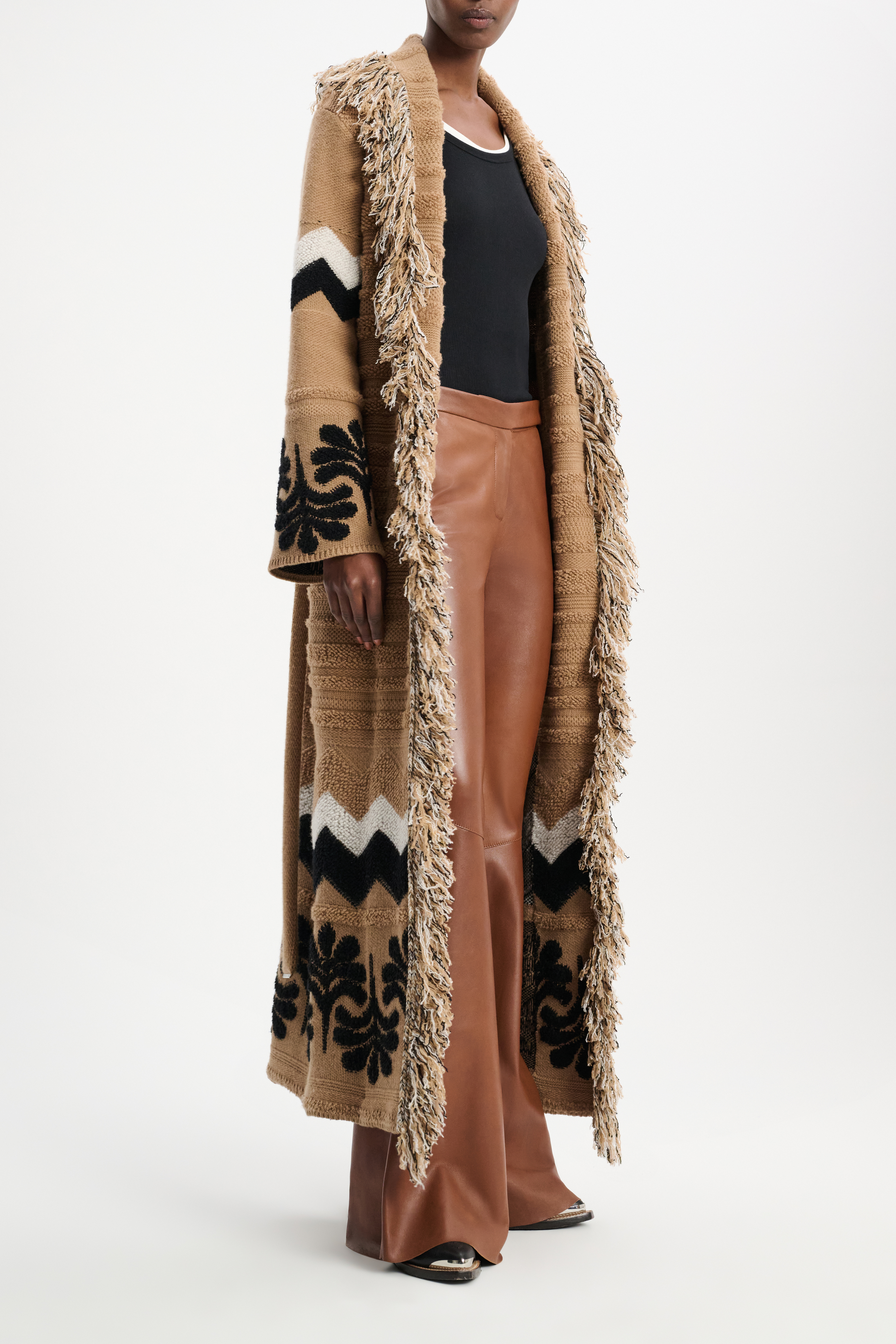 Dorothee Schumacher Jacquard knit coat with