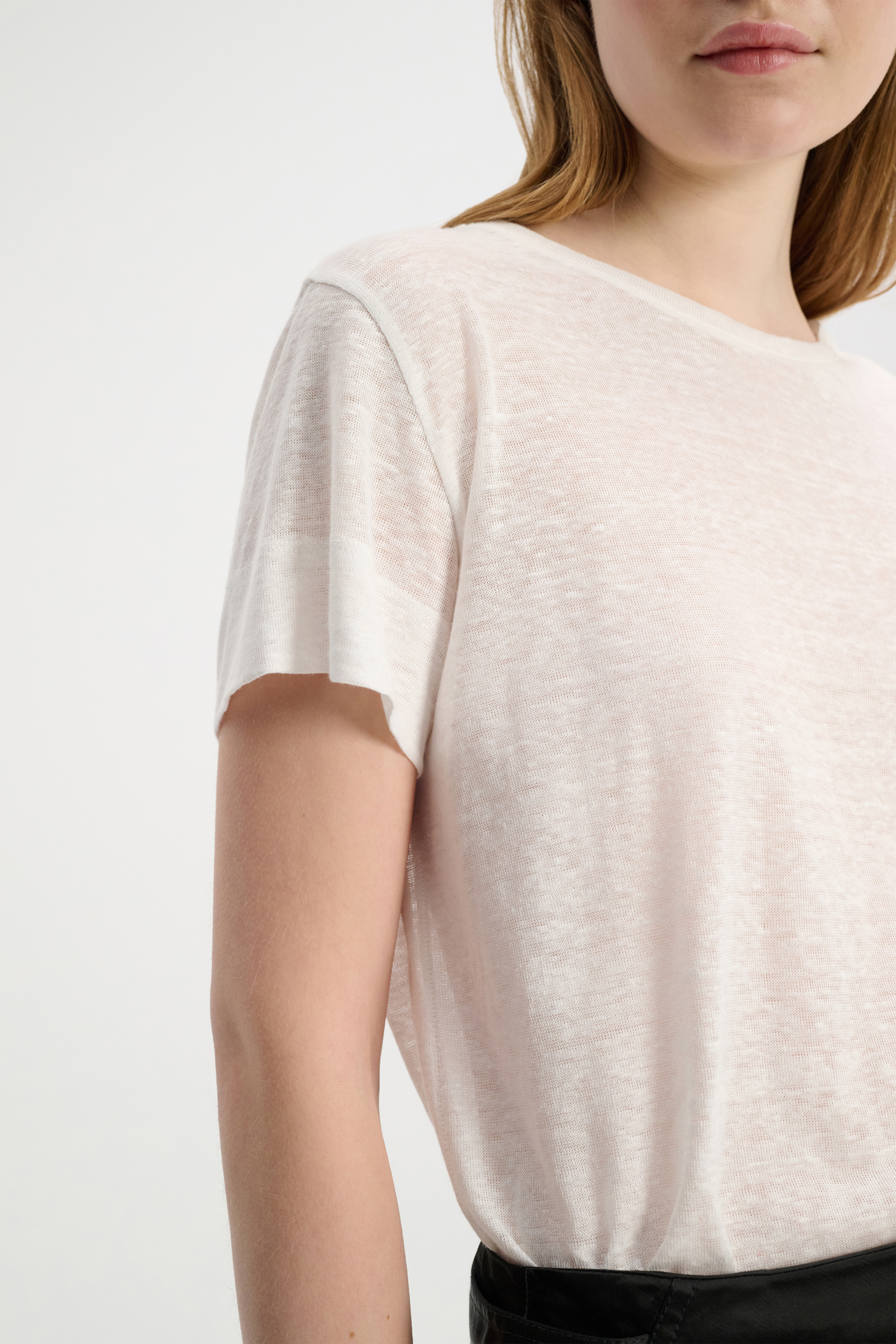 Dorothee Schumacher Round neck hemp T-shirt shaded white