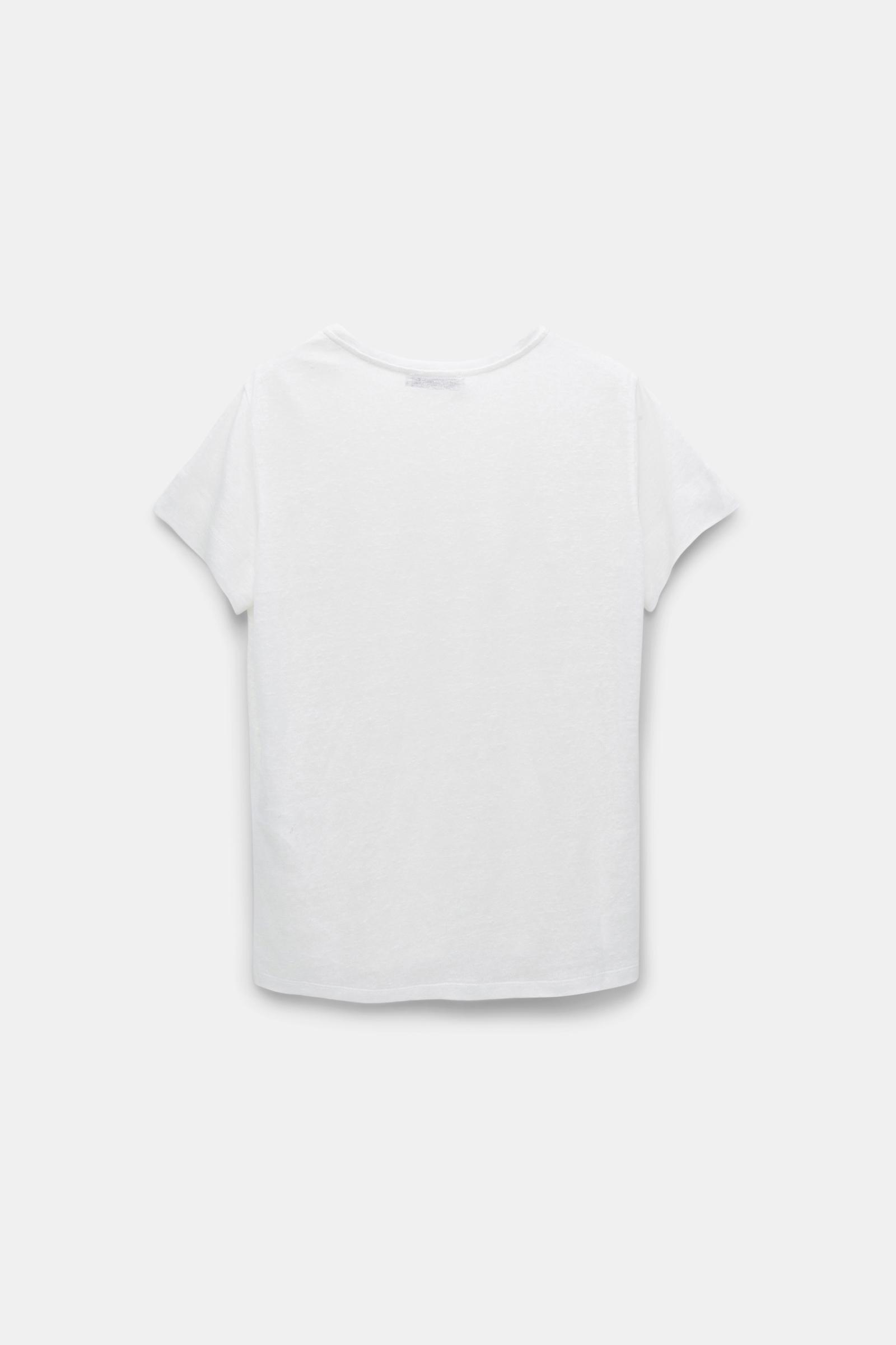Dorothee Schumacher Round neck hemp T-shirt shaded white