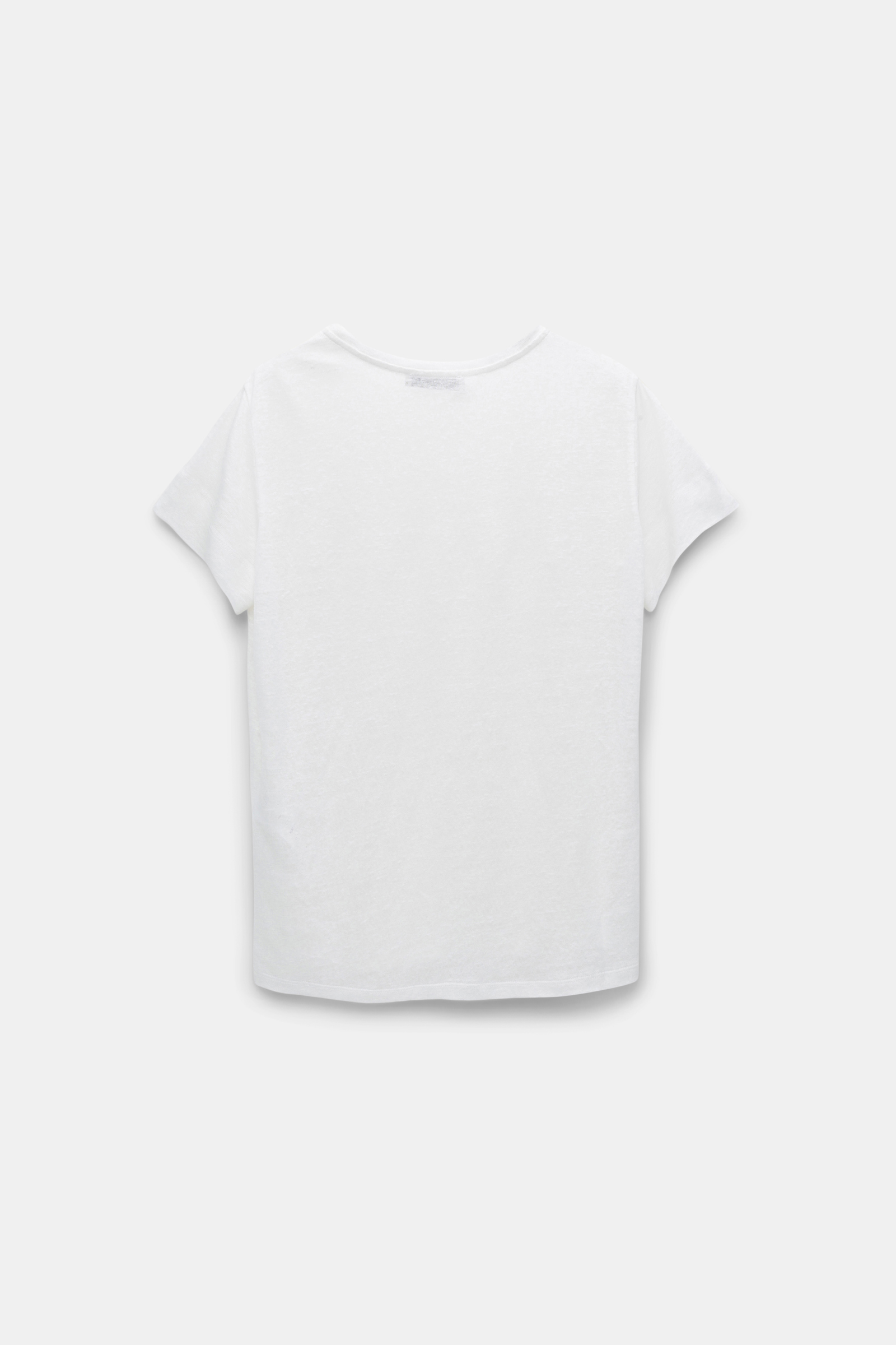 Dorothee Schumacher Rundhalsshirt aus Hanf shaded white