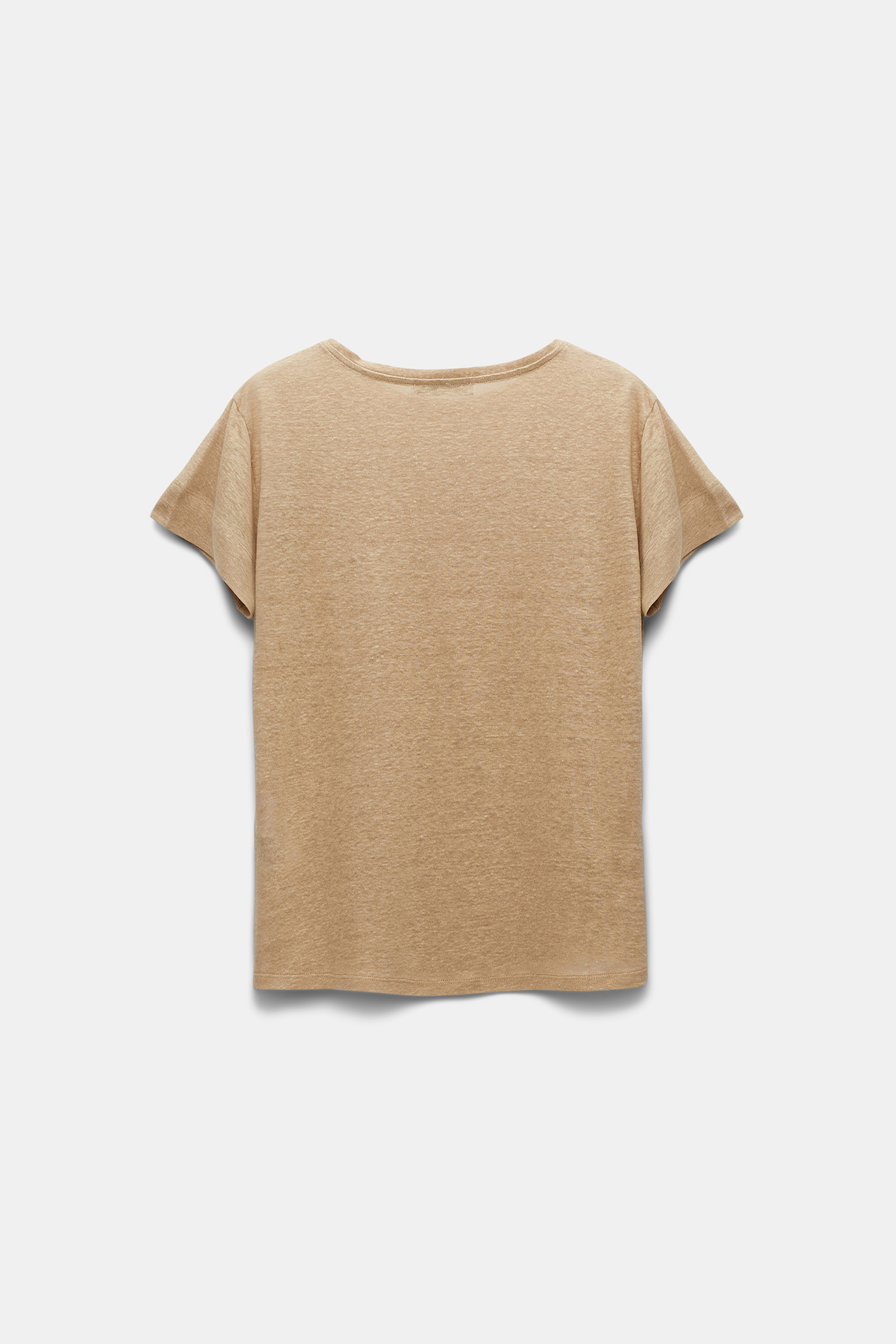 Dorothee Schumacher Round neck hemp T-shirt shimmering gold