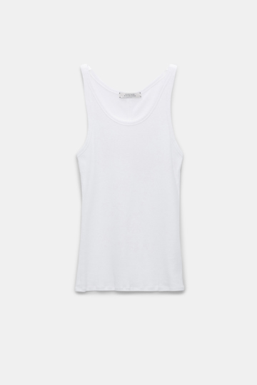 Dorothee Schumacher Geripptes Tanktop pure white