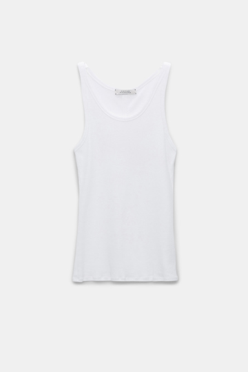 Dorothee Schumacher Geripptes Tanktop pure white