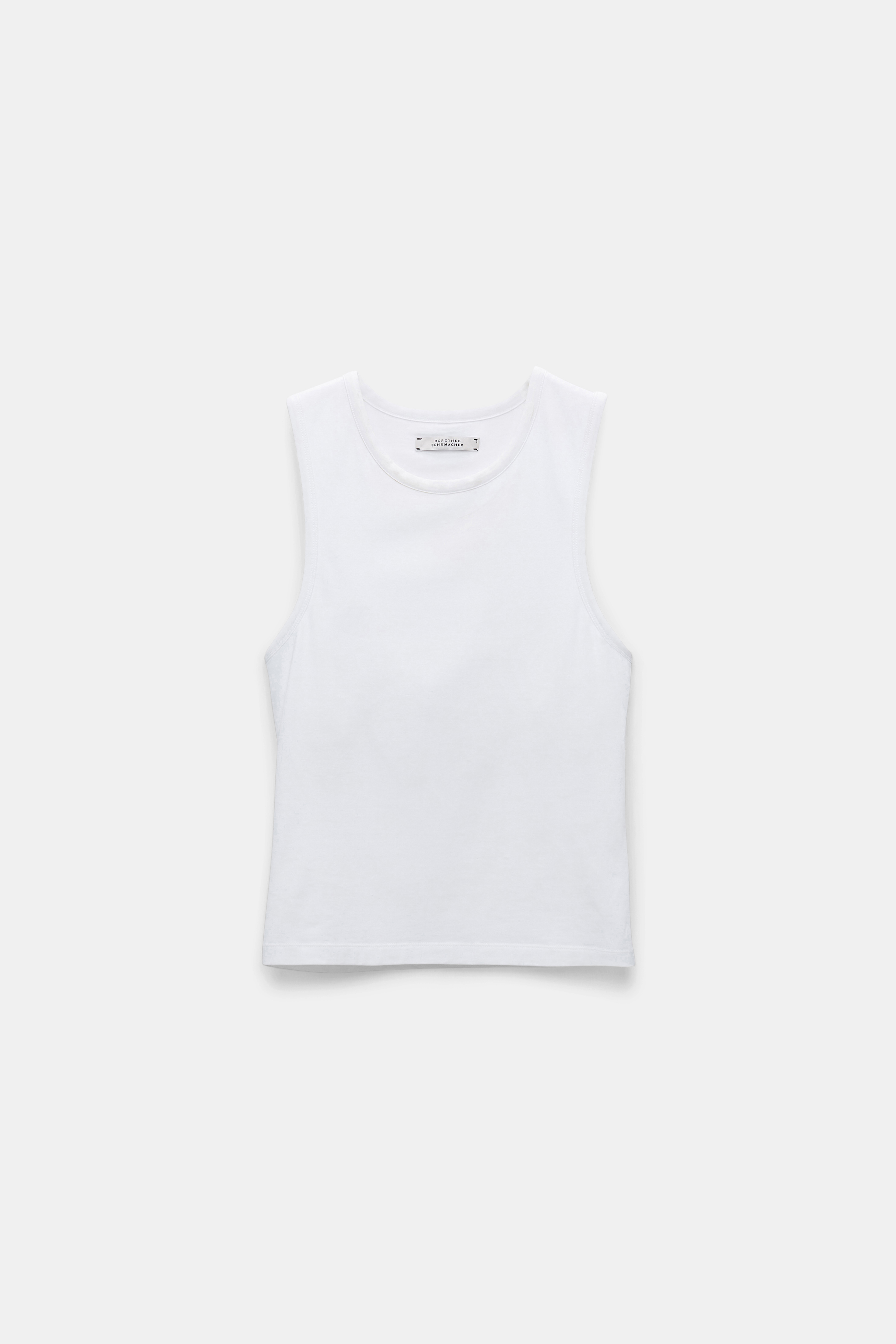 Dorothee Schumacher Rundhalstop mit Bra-Einsatz camellia white