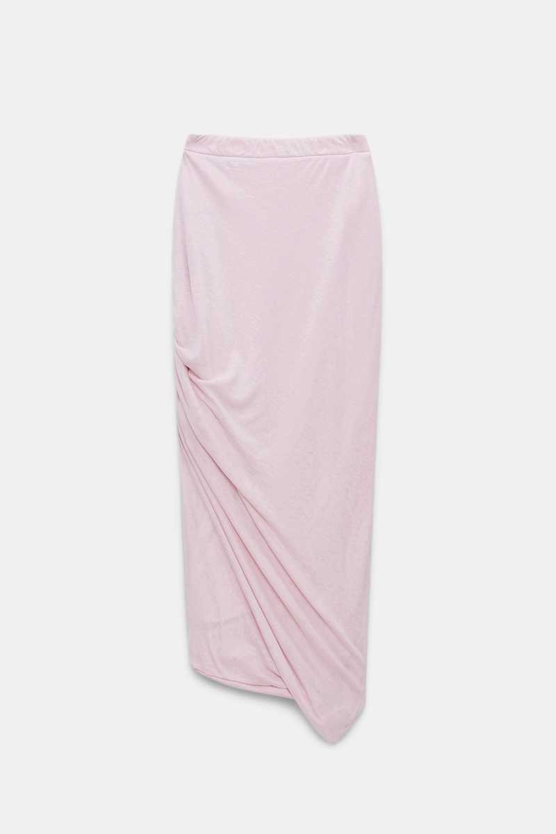 Dorothee Schumacher Three-layer, Fine Jersey Skirt In Light Pink