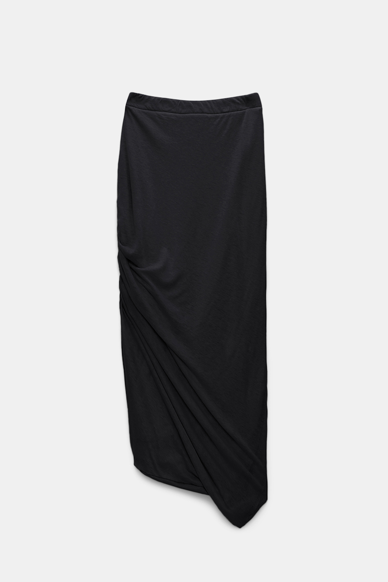 Dorothee Schumacher Three-layer, Fine Jersey Skirt In Black