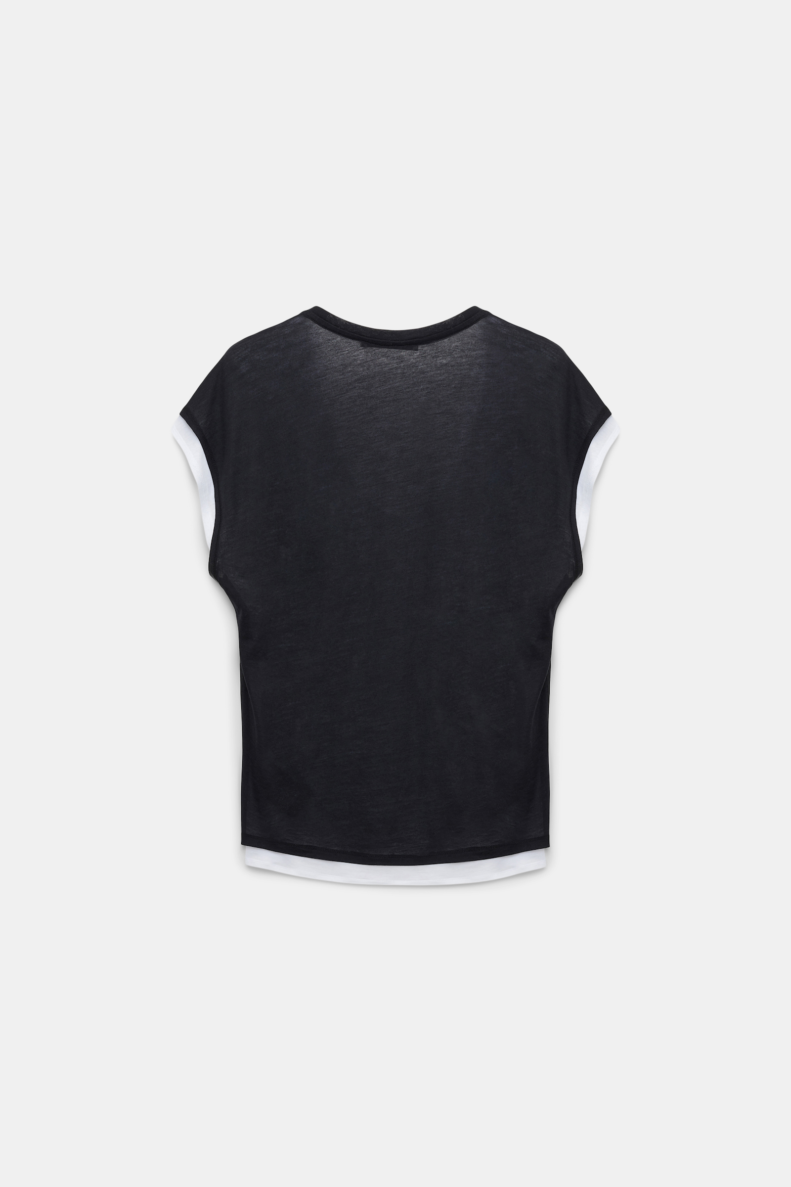 Dorothee Schumacher T-Shirt im Layer-Look black and white