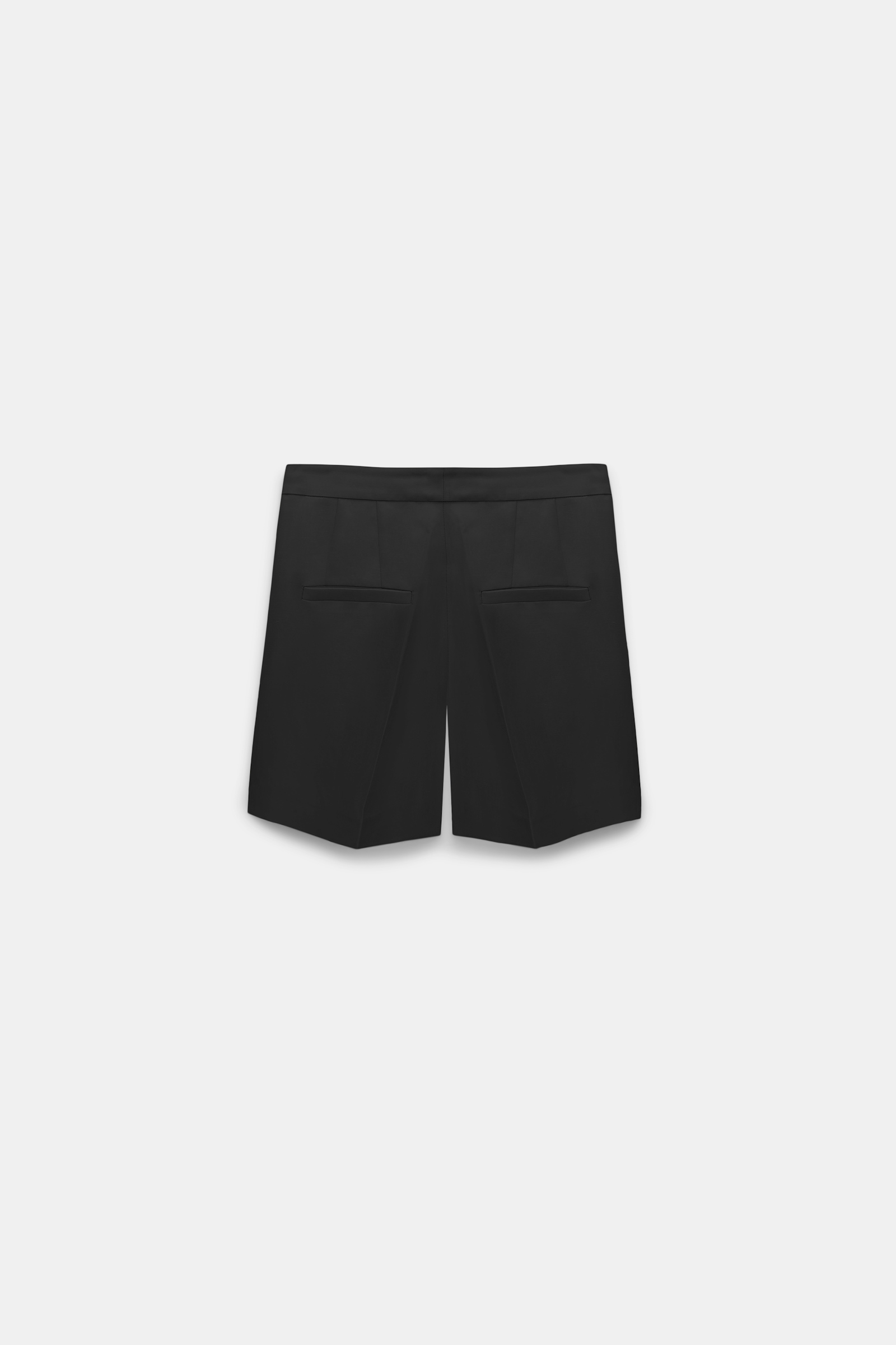 Dorothee Schumacher Wide leg linen blend shorts with front pleats pure black