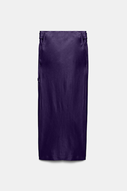 SLOUCHY COOLNESS skirt Dorothee Schumacher Slouchy Bleistiftrock dark purple