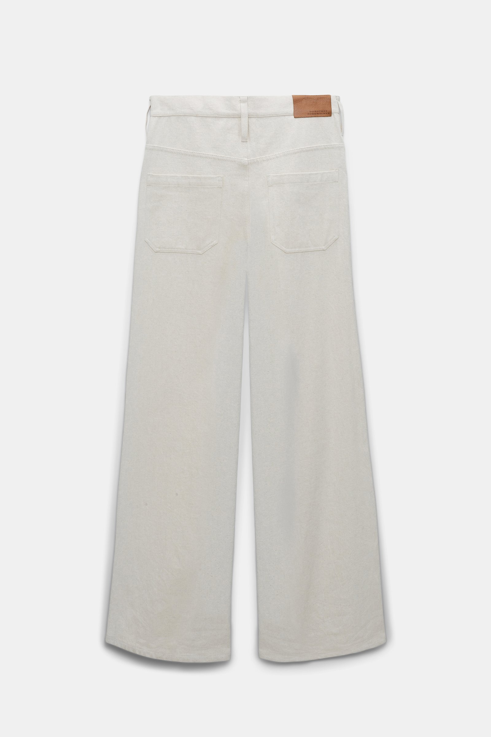 Dorothee Schumacher Relaxed cotton denim-linen pants ecru