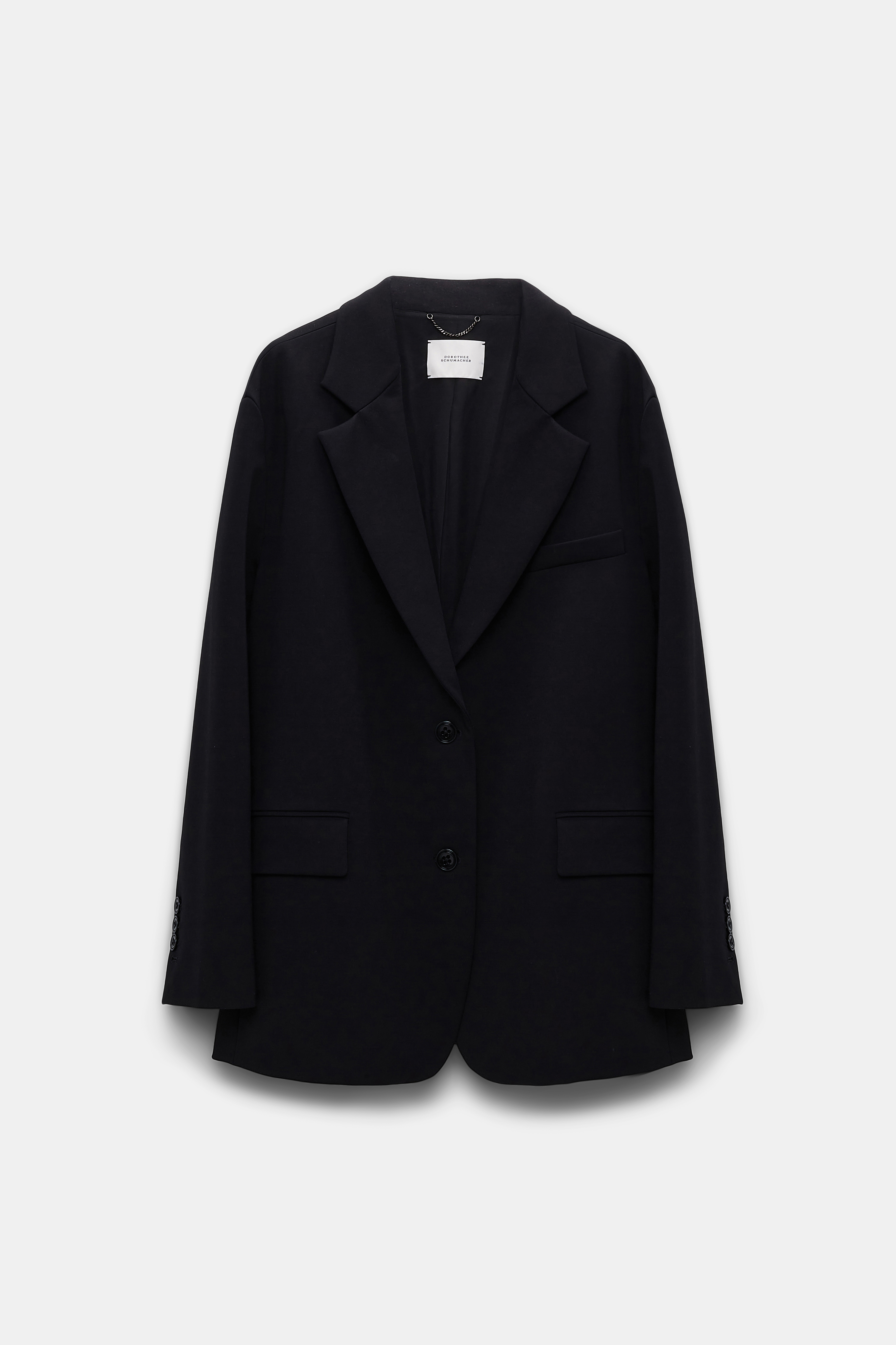 Dorothee Schumacher Oversized Blazer aus Punto Milano pure black