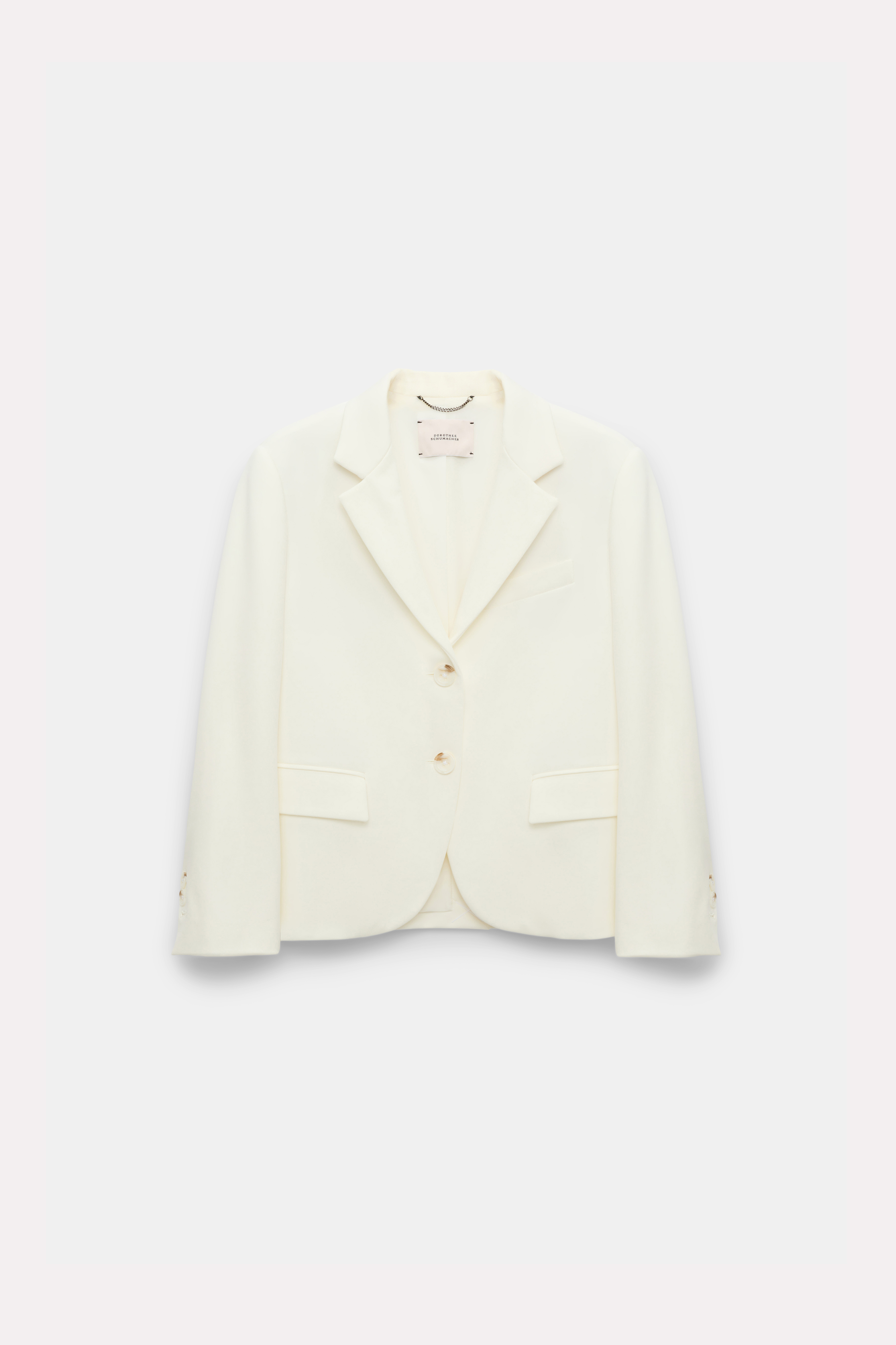 Dorothee Schumacher Mini-Blazer aus Punto Milano camellia white