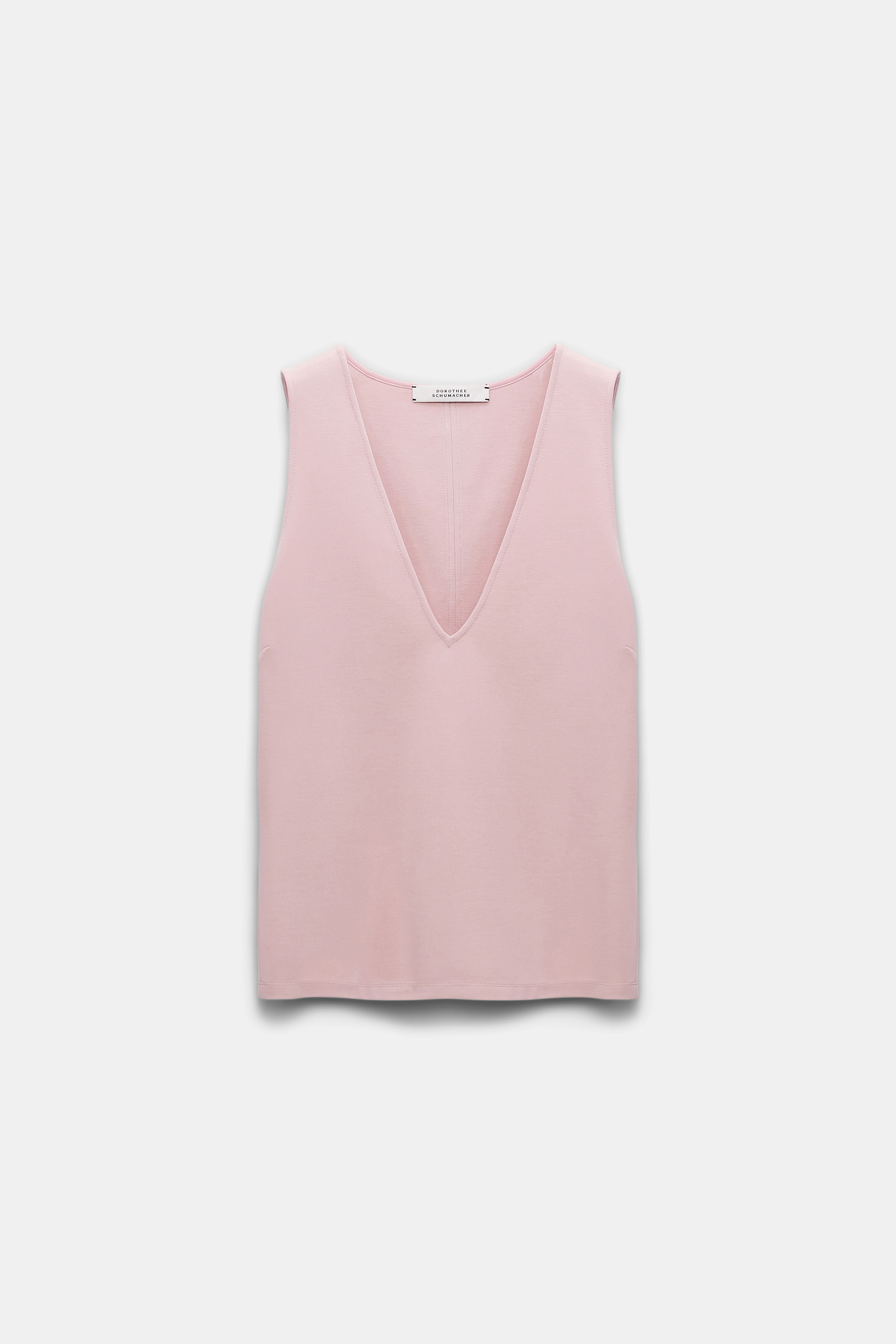 Dorothee Schumacher Top mit V-Ausschnitt aus Punto Milano light rose