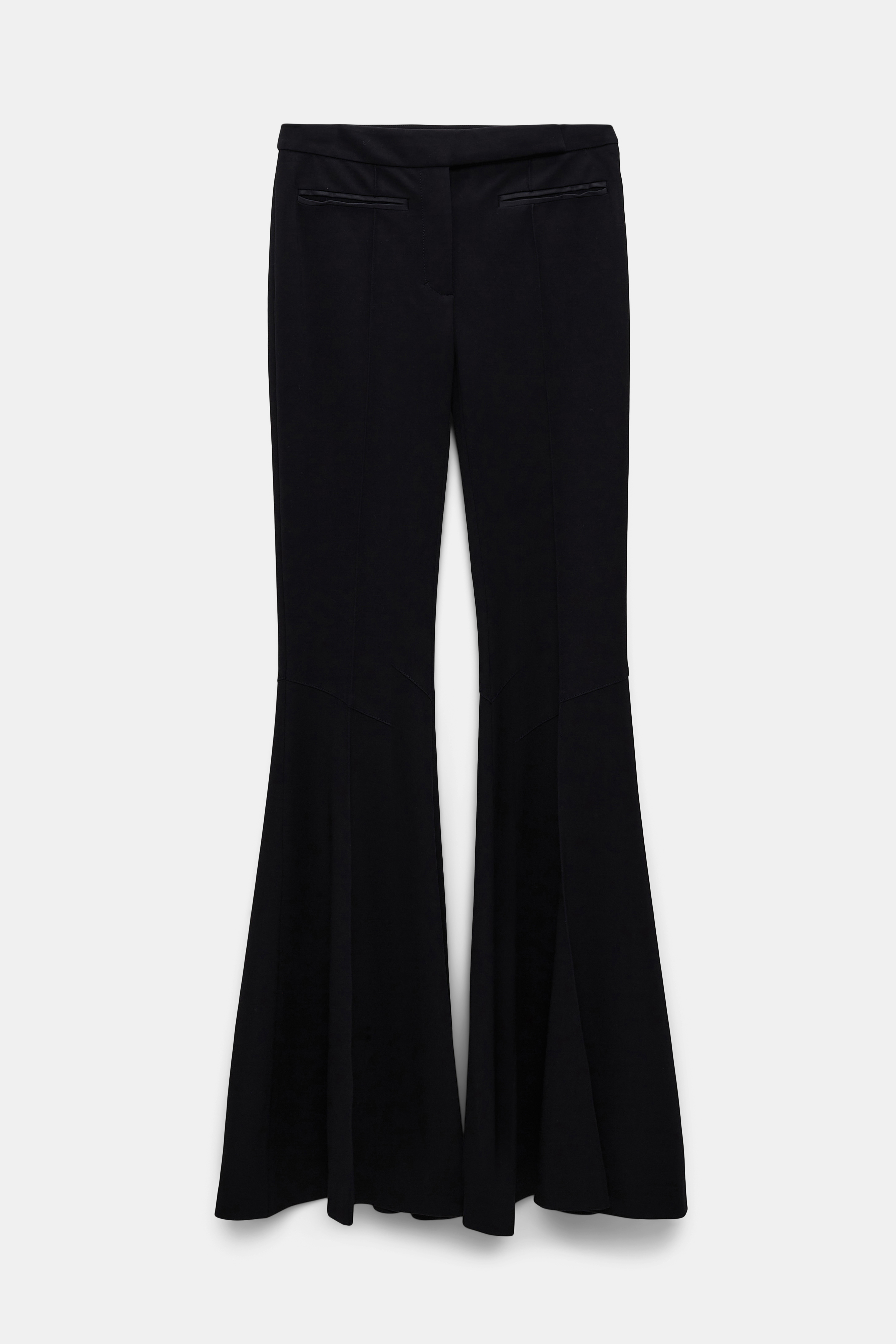 Dorothee Schumacher Flared wide leg pants in Punto Milano pure black