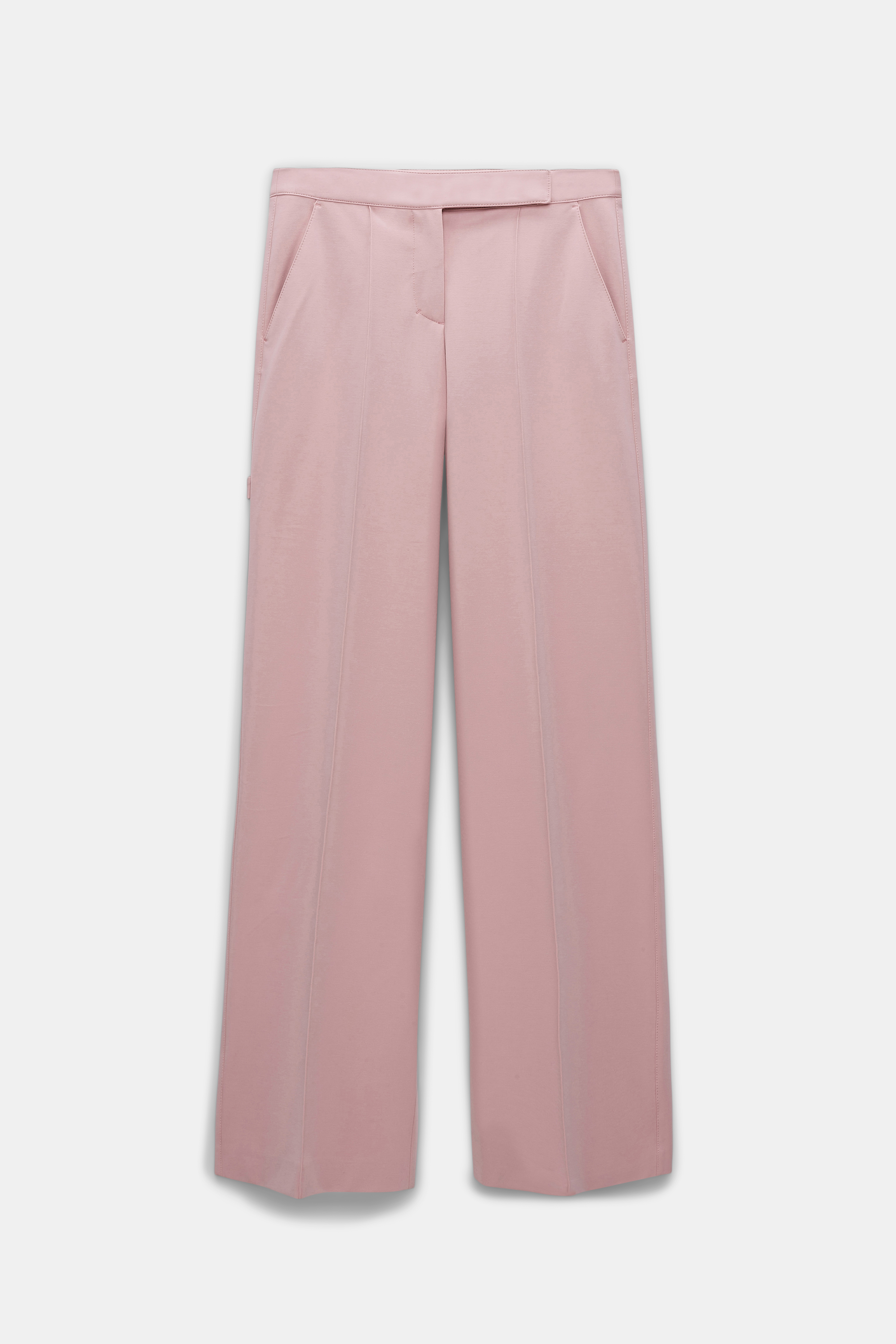 Dorothee Schumacher Wide leg pants in Punto Milano with pintucks light rose