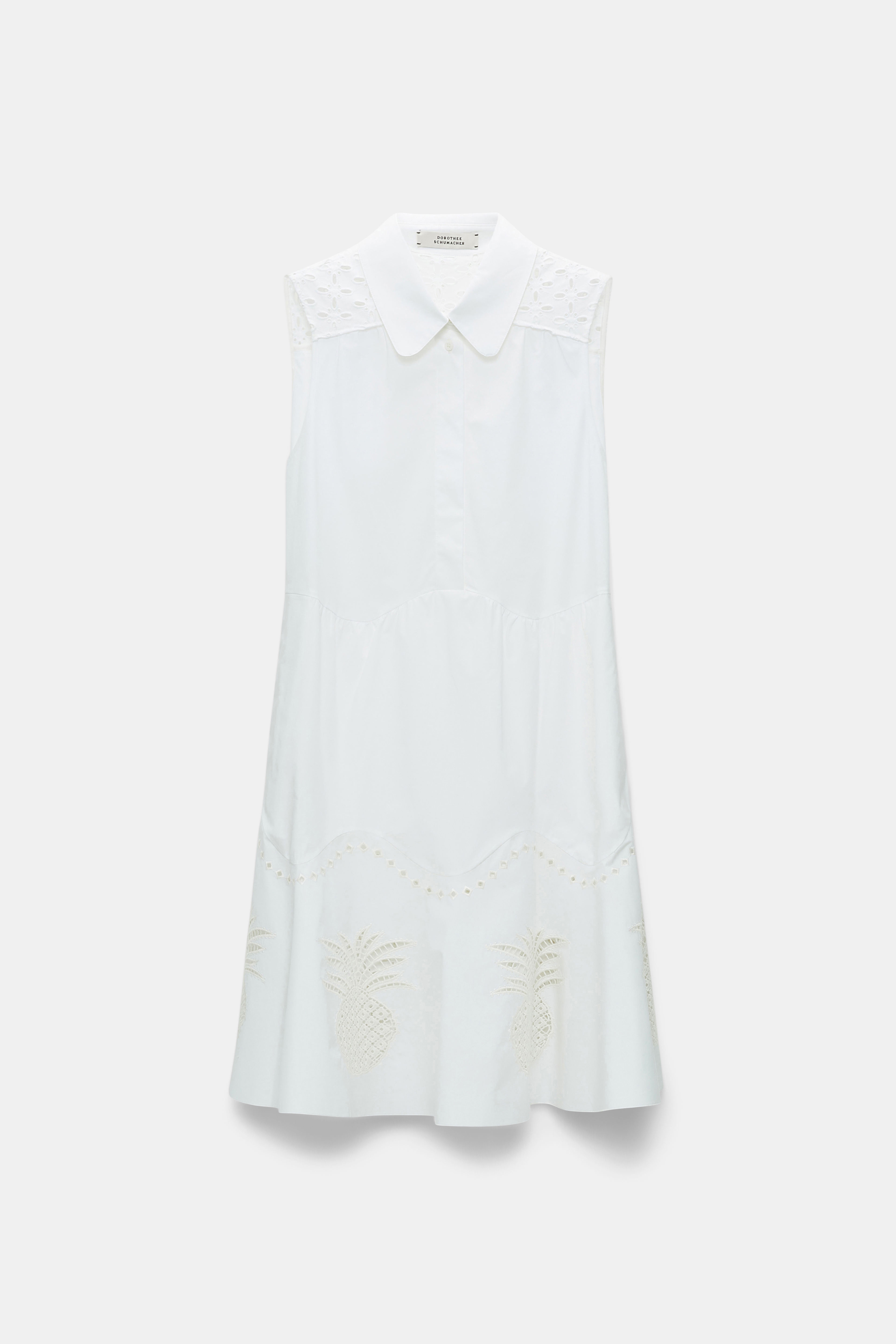 Dorothee Schumacher Cotton poplin mini-dress pure white