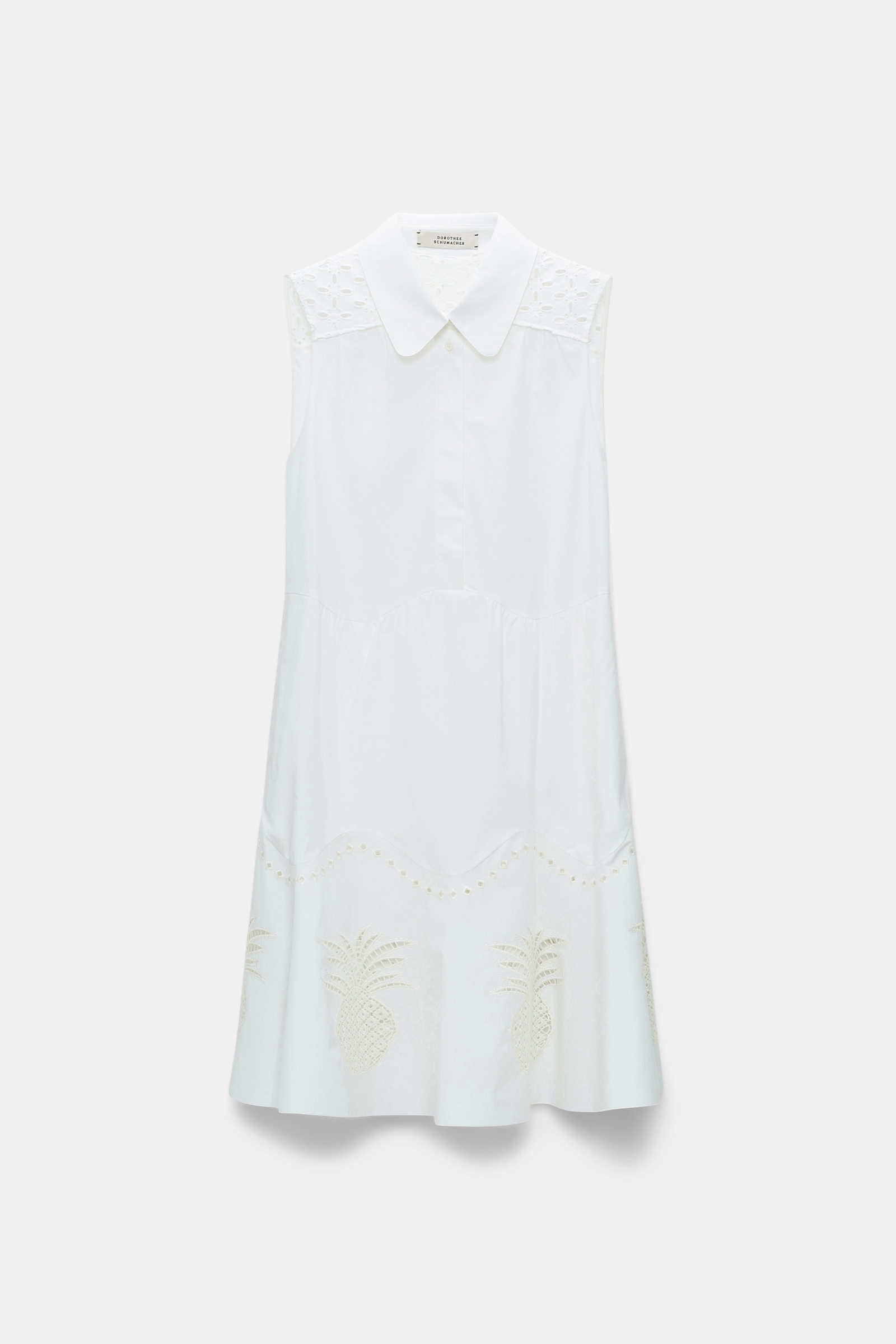 Dorothee Schumacher Cotton poplin mini-dress pure white