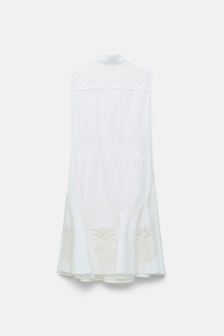 Dorothee Schumacher Cotton poplin mini-dress pure white