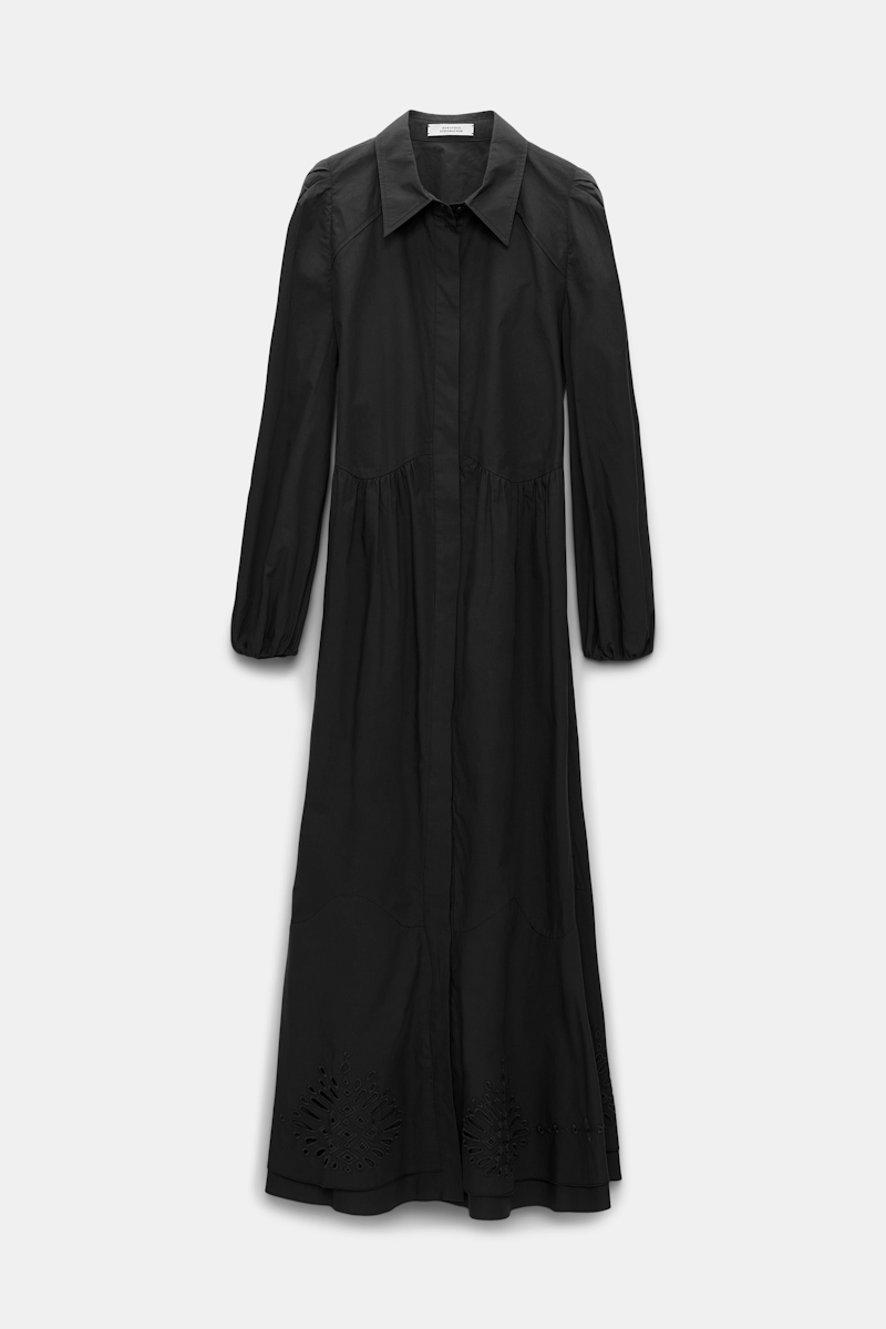 Dorothee Schumacher Cotton Poplin Shirtdress In Black