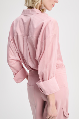 Dorothee Schumacher Oversized shirt in cotton voile light rose
