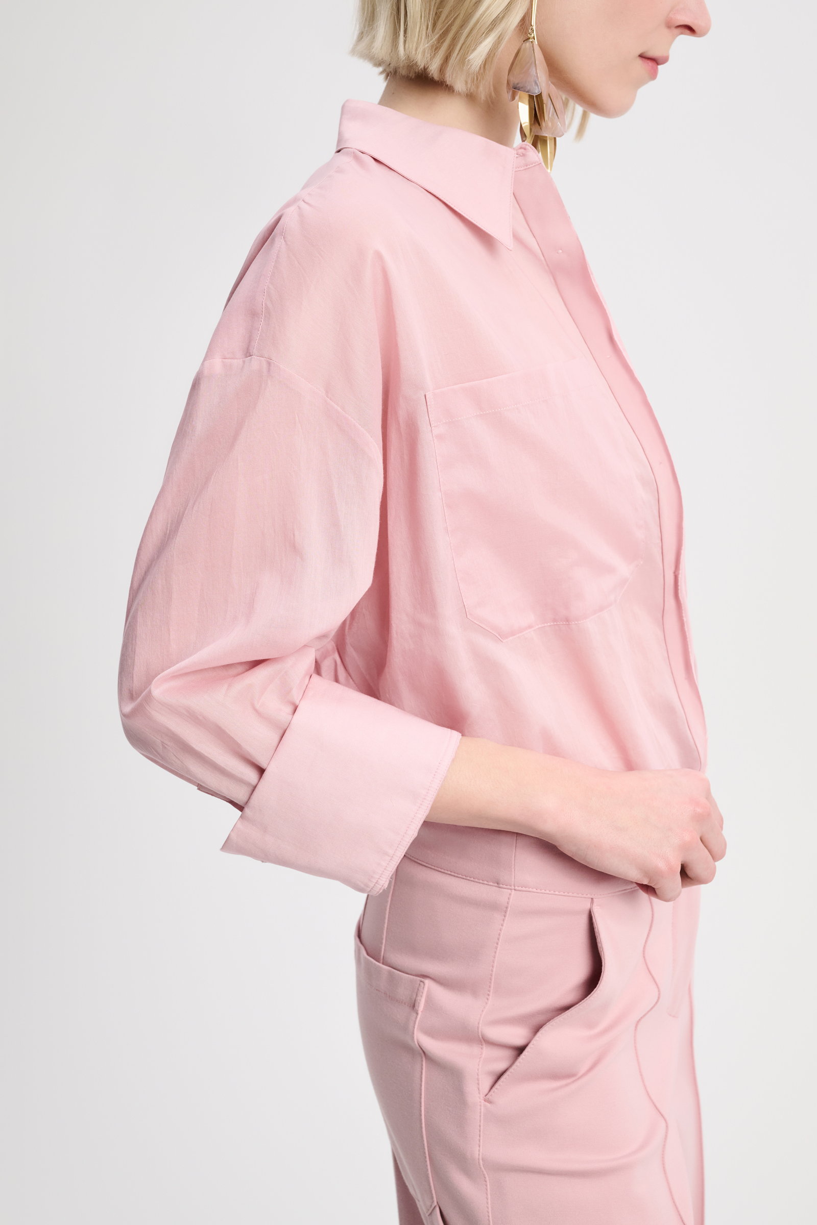 Dorothee Schumacher Oversized Bluse aus Cotton Voile light rose