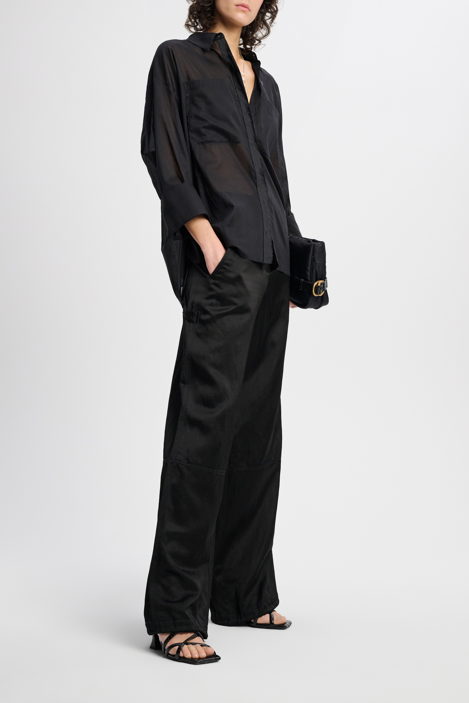 Dorothee Schumacher Oversized Bluse aus Cotton Voile pure black